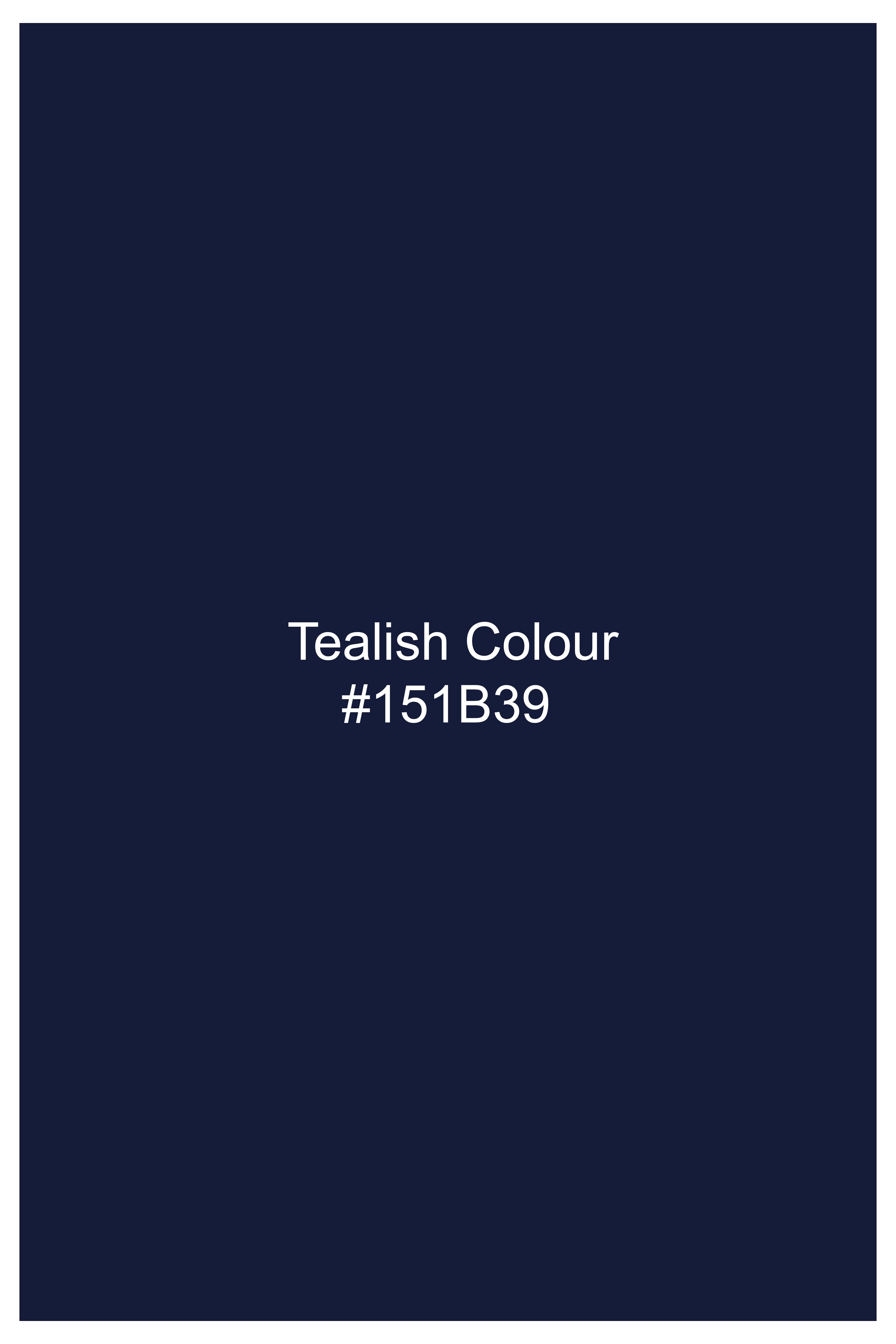 Oxivra-Tealish Blue Textured Oxford Super Soft Premium Cotton Lounge Pant