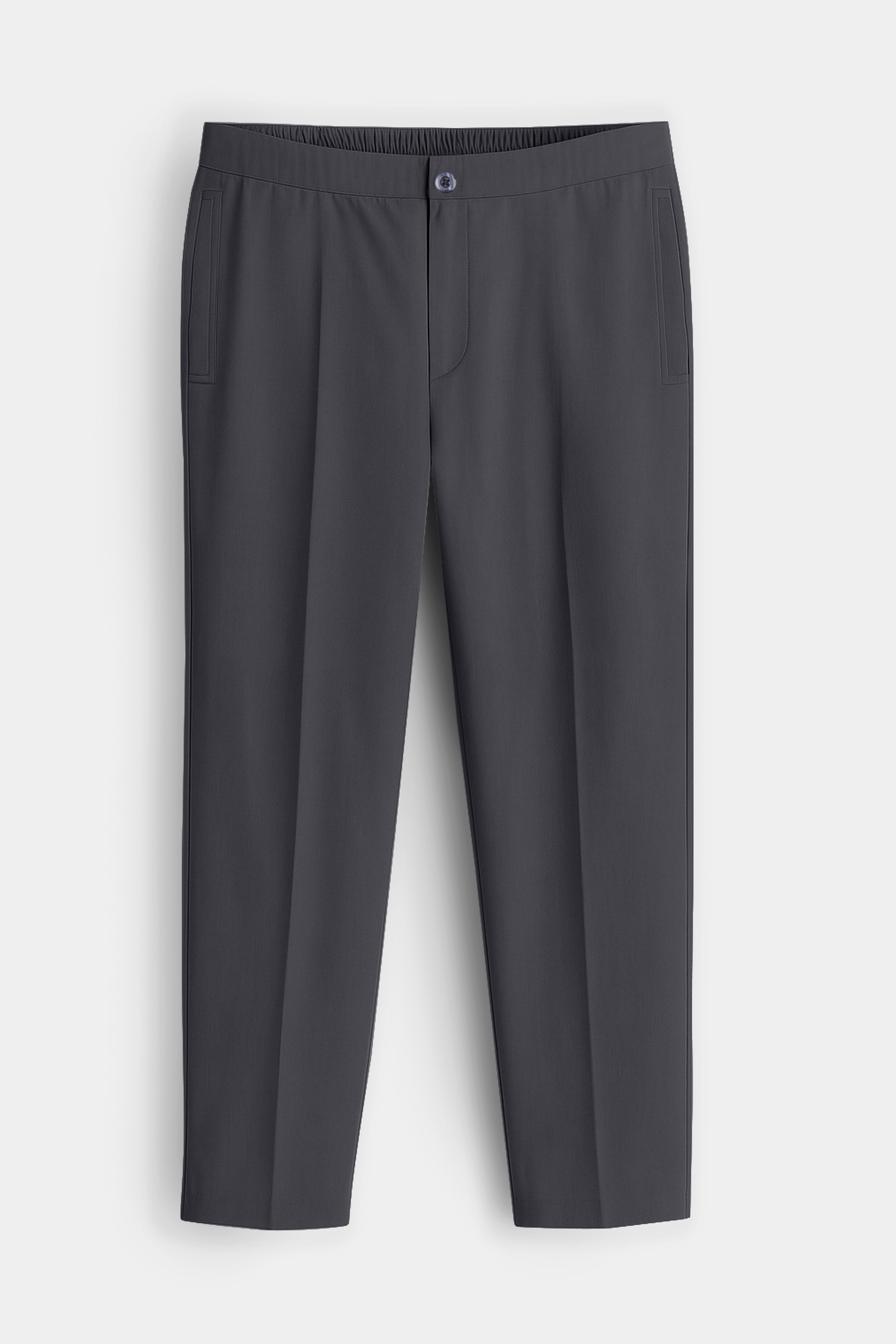 Grivell-Iridium Gray Super Soft Poplin Giza Cotton Lounge Pant