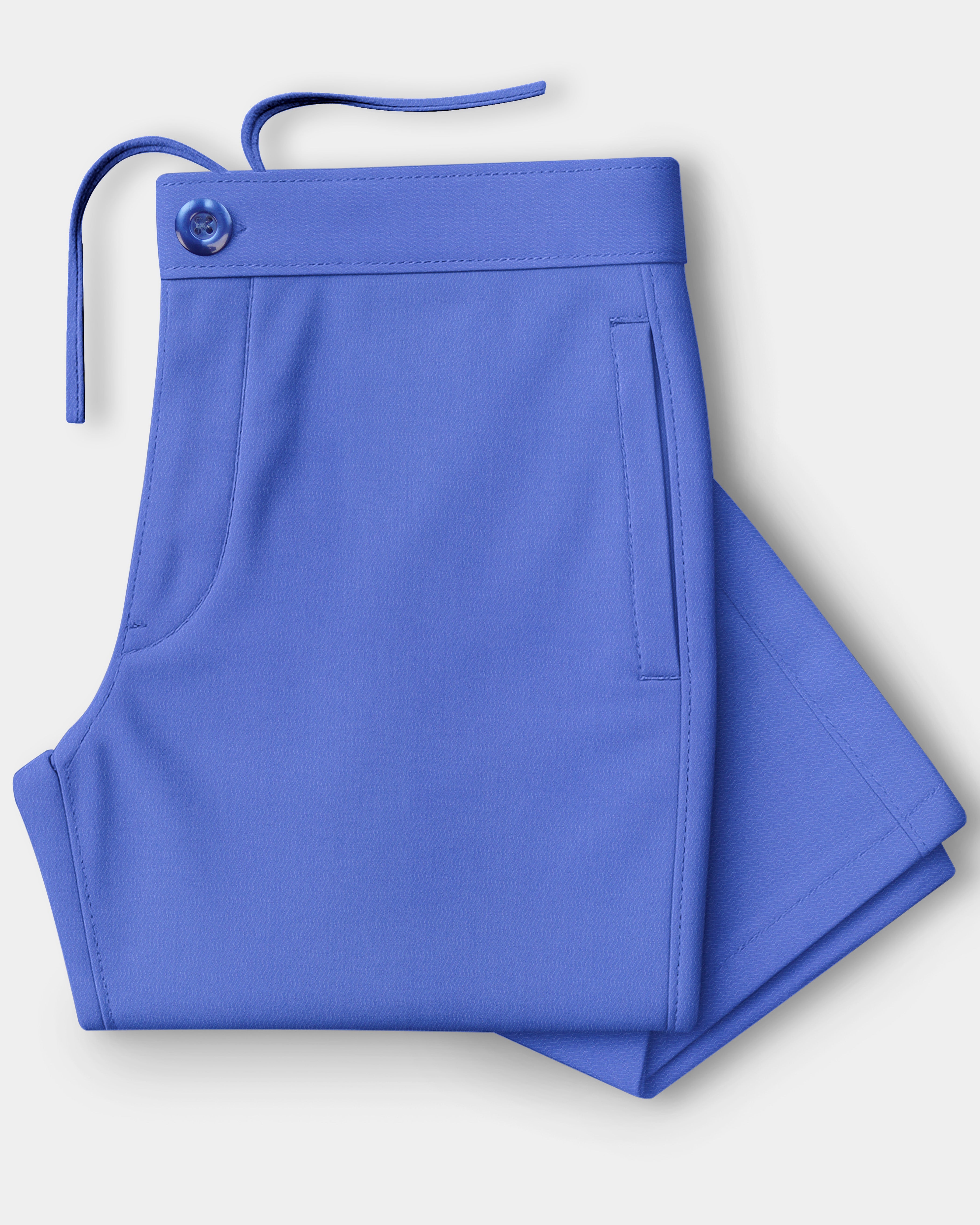 Bluviro-Tufts Blue Zig-Zag Weave Dobby Textured Premium Cotton Lounge Pant