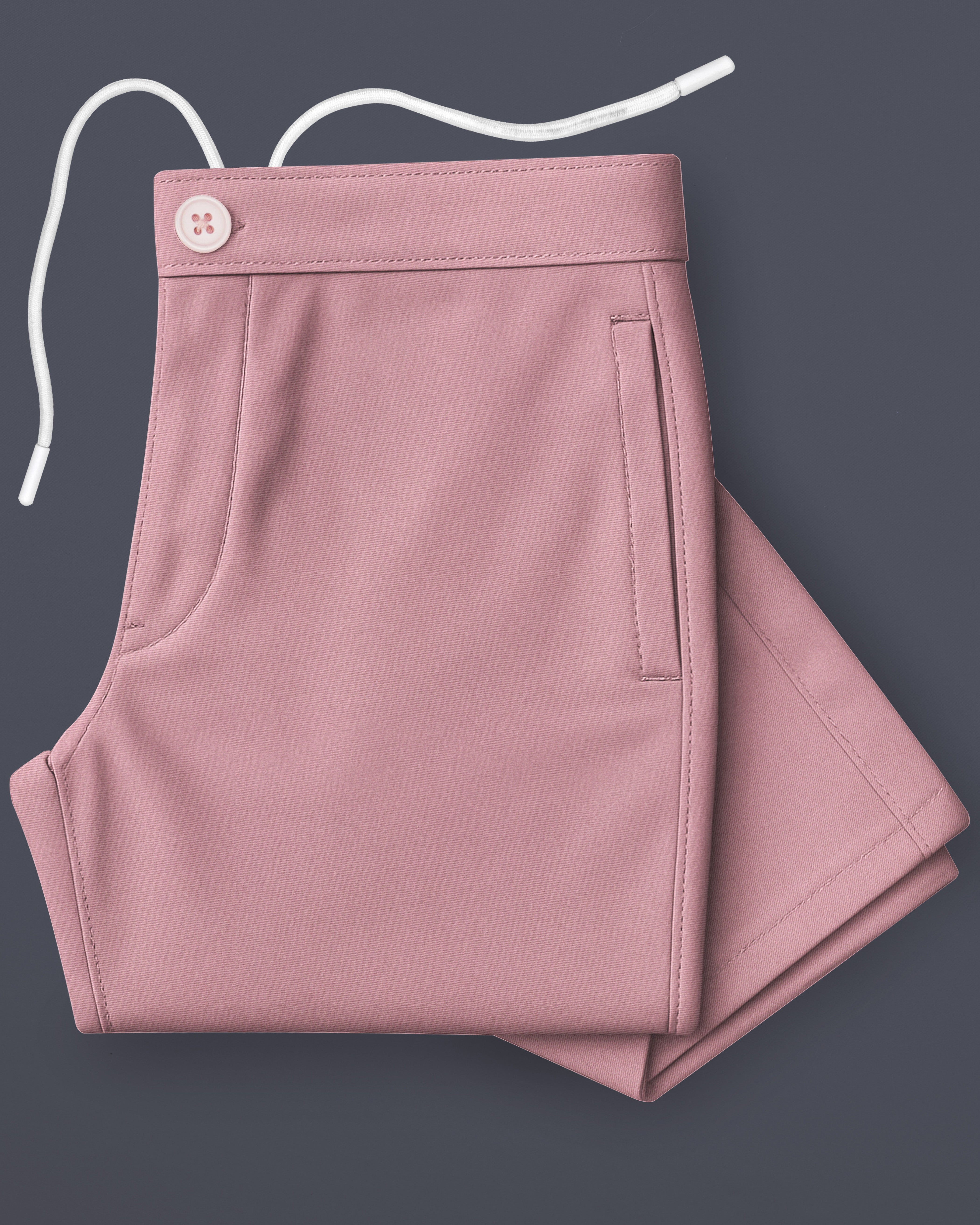 Rosivra-Careys Pink Twill Premium Cotton Lounge Pant