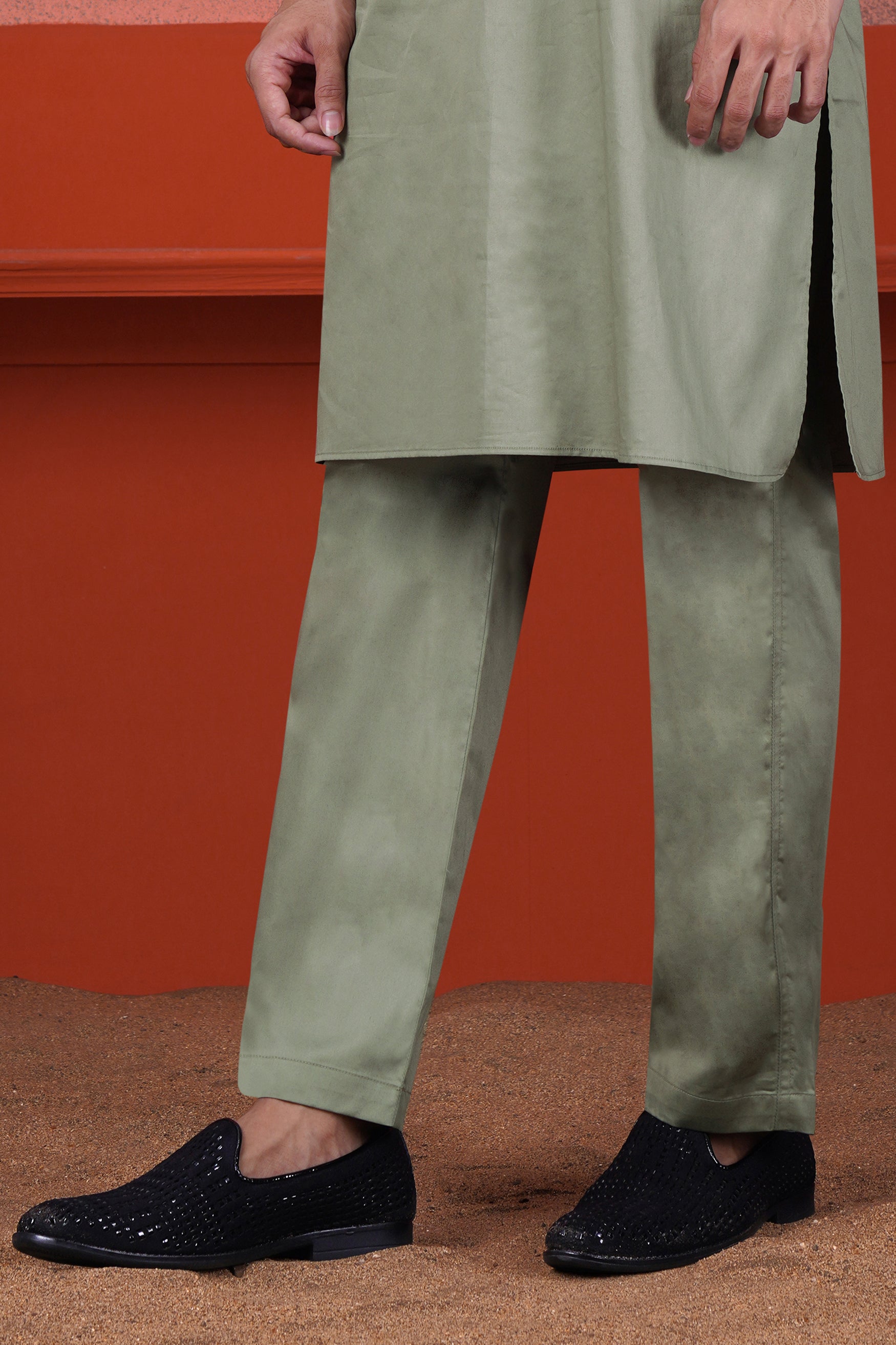 Olive Green Premium Cotton Pajama