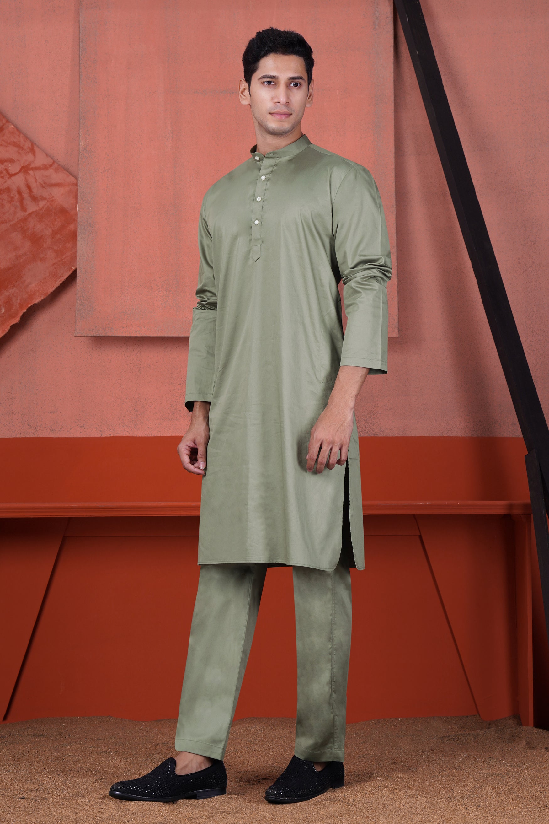 Olive Green Premium Cotton Pajama