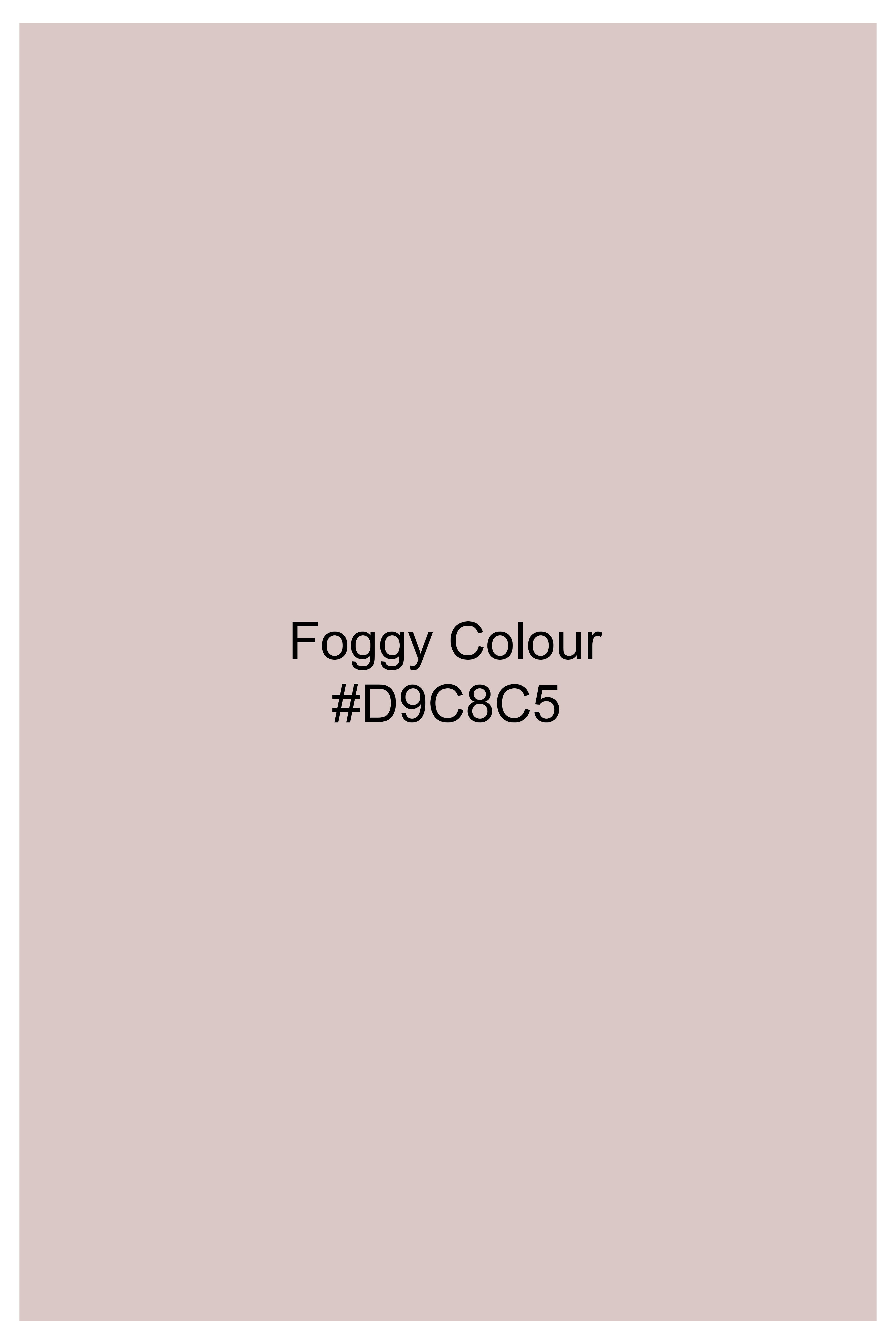 Foggy Brown Subtle Sheen Viscose Pajama F-9049