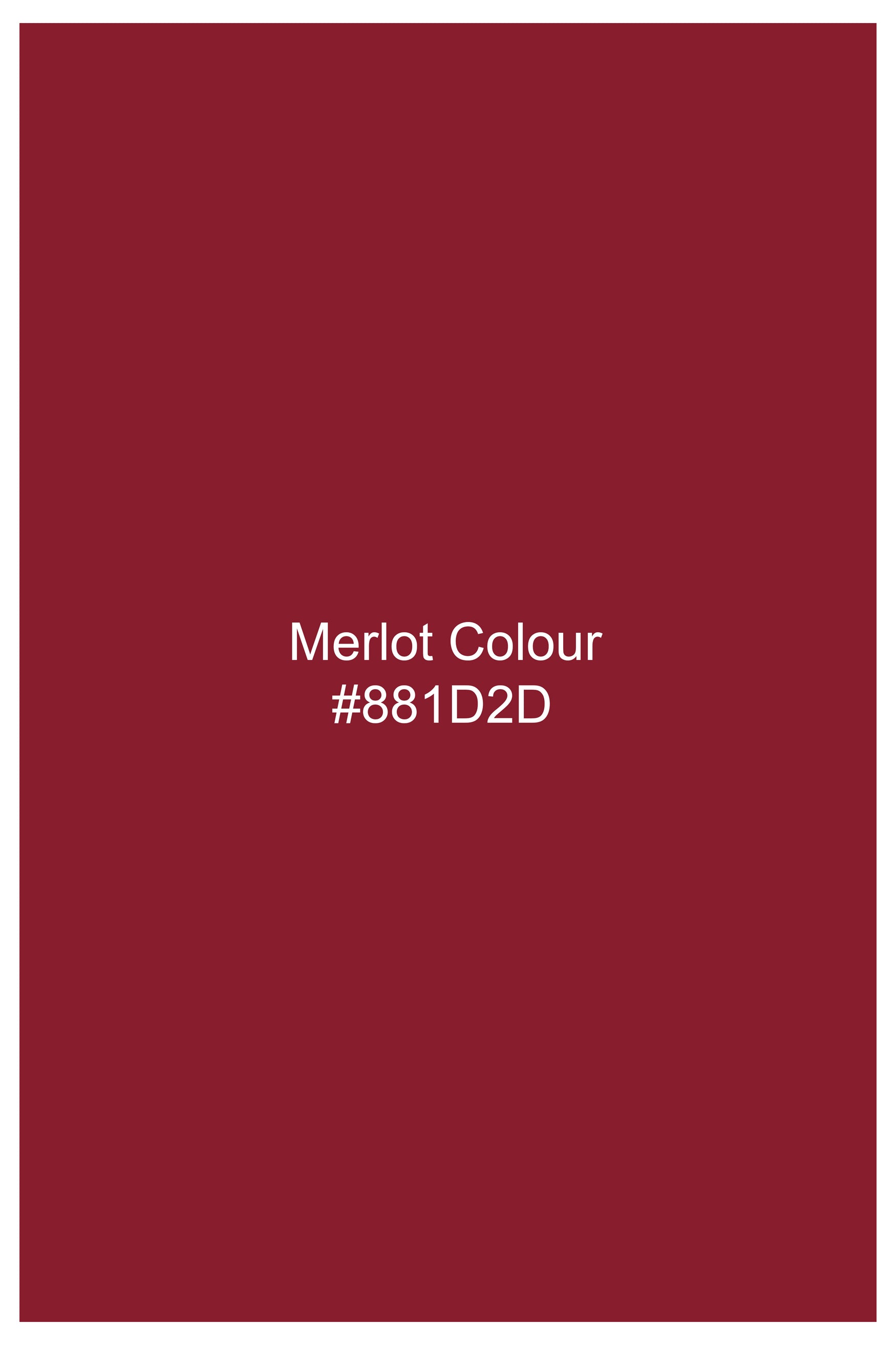 Merlot Red Subtle Sheen Viscose Pajama F-8921