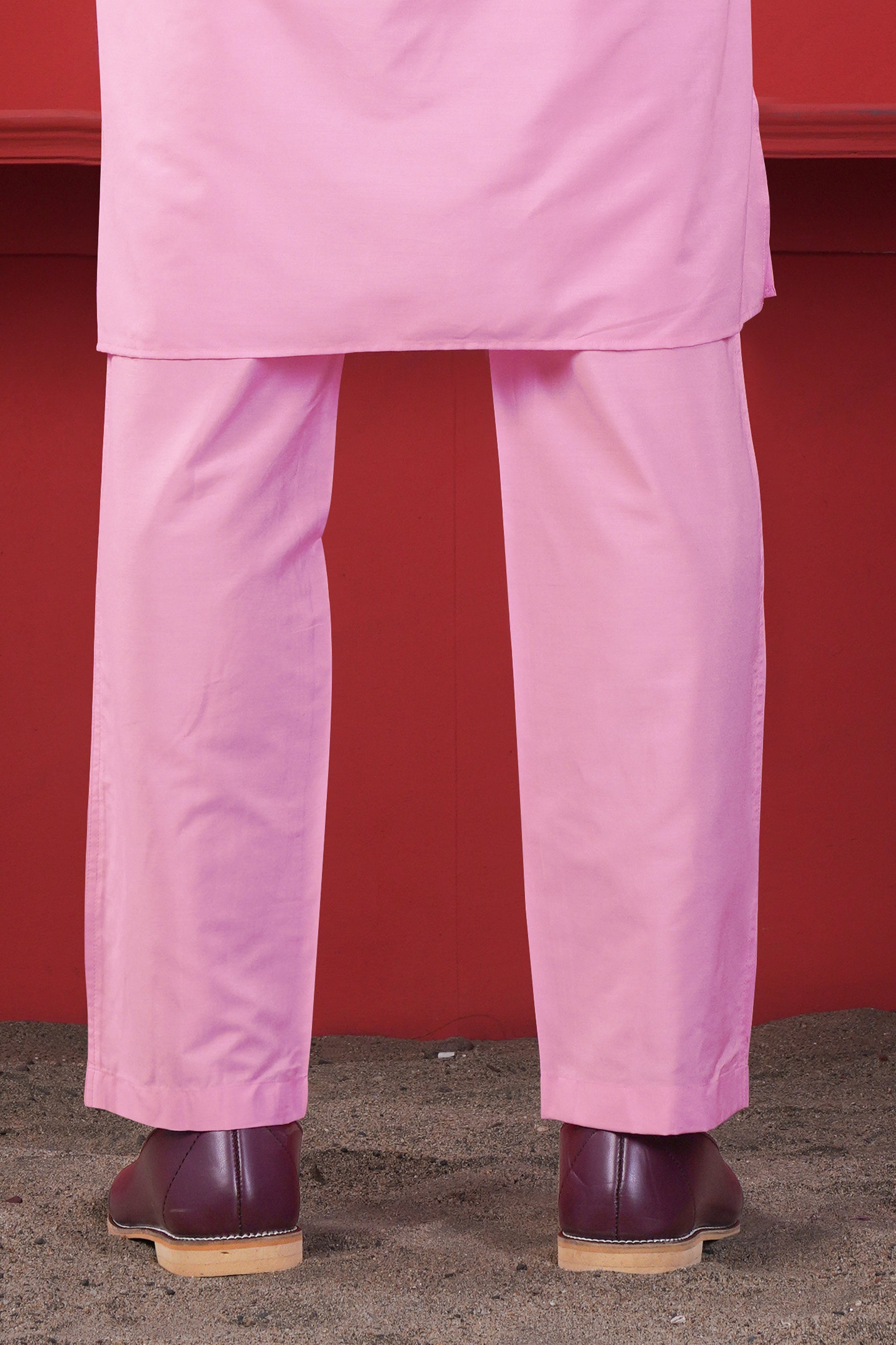 Magenta Pink Subtle Sheen Viscose Pajam F-8927