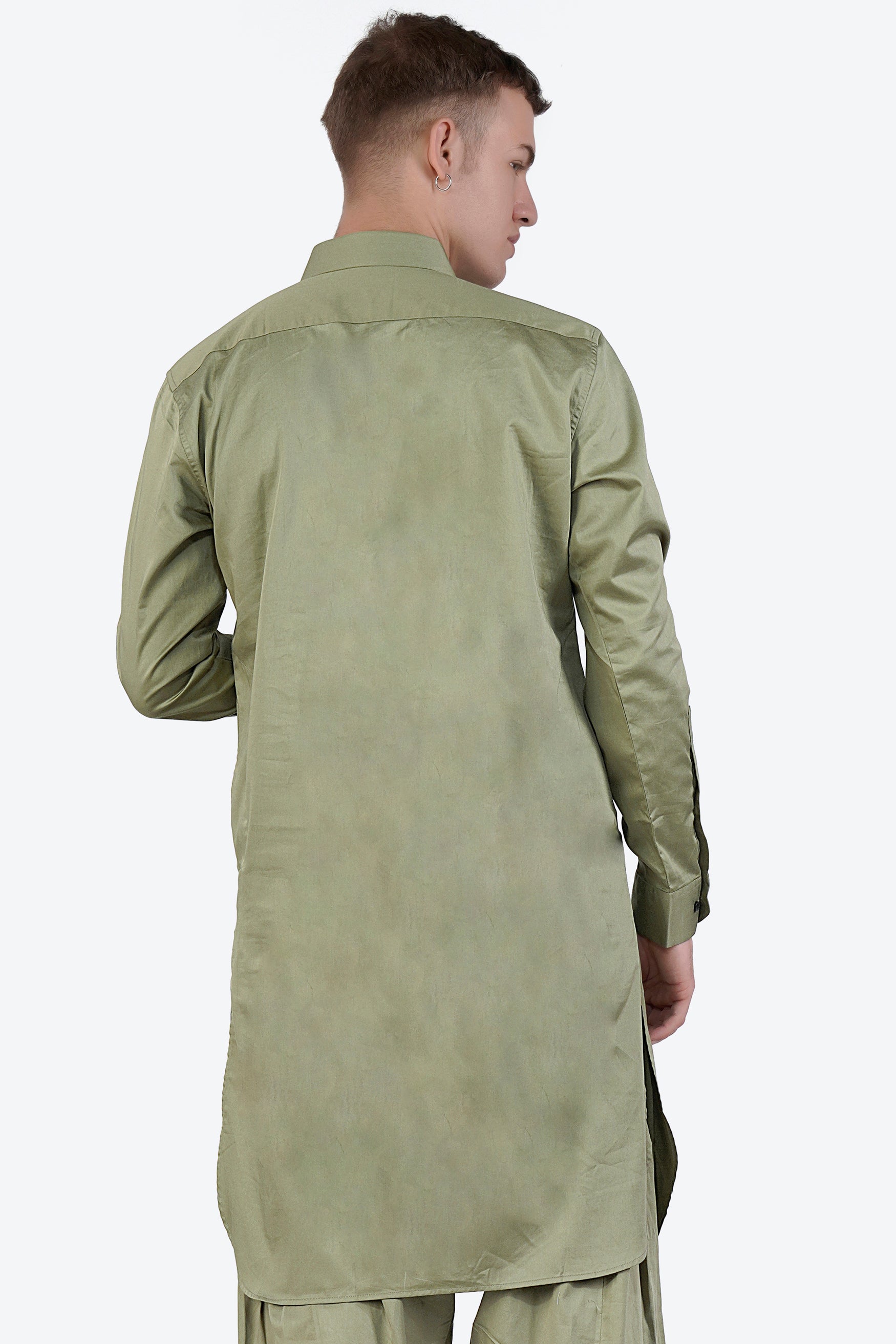 Eagle green Subtle Sheen Super Soft Premium Cotton Pathani