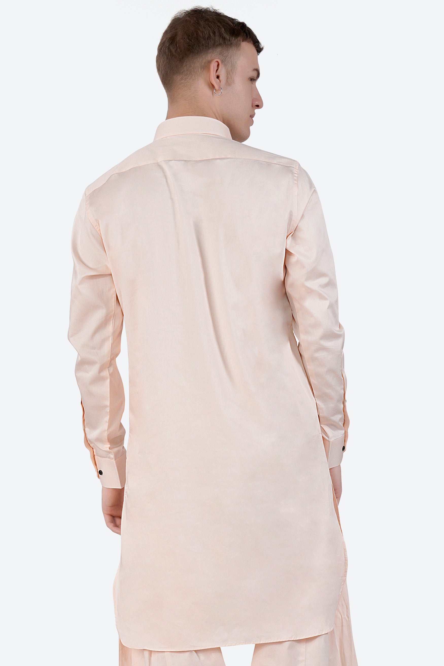 Gainsboro Beige Subtle Sheen Super Soft Premium Cotton Pathani