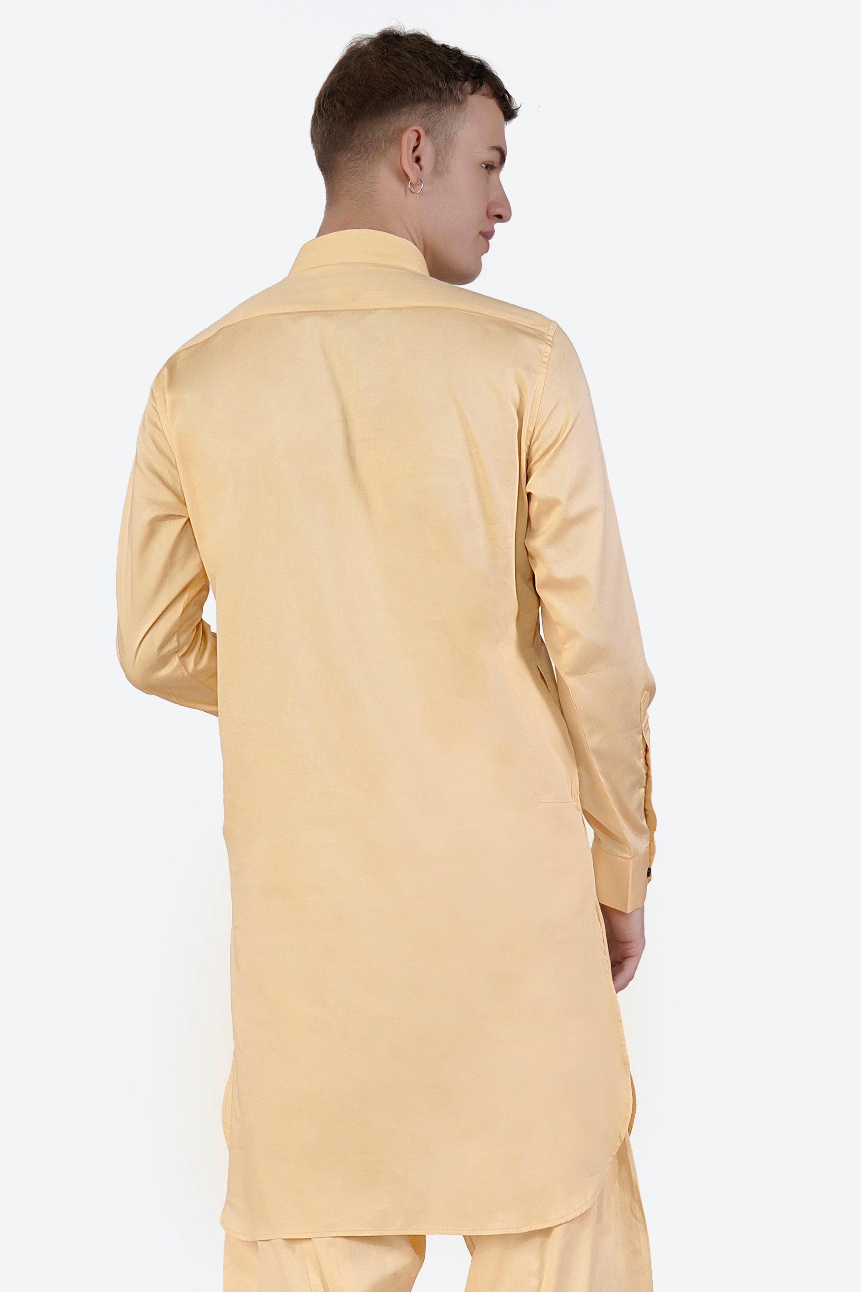 Hampton Beige Subtle Sheen Super Soft Premium Cotton Pathani