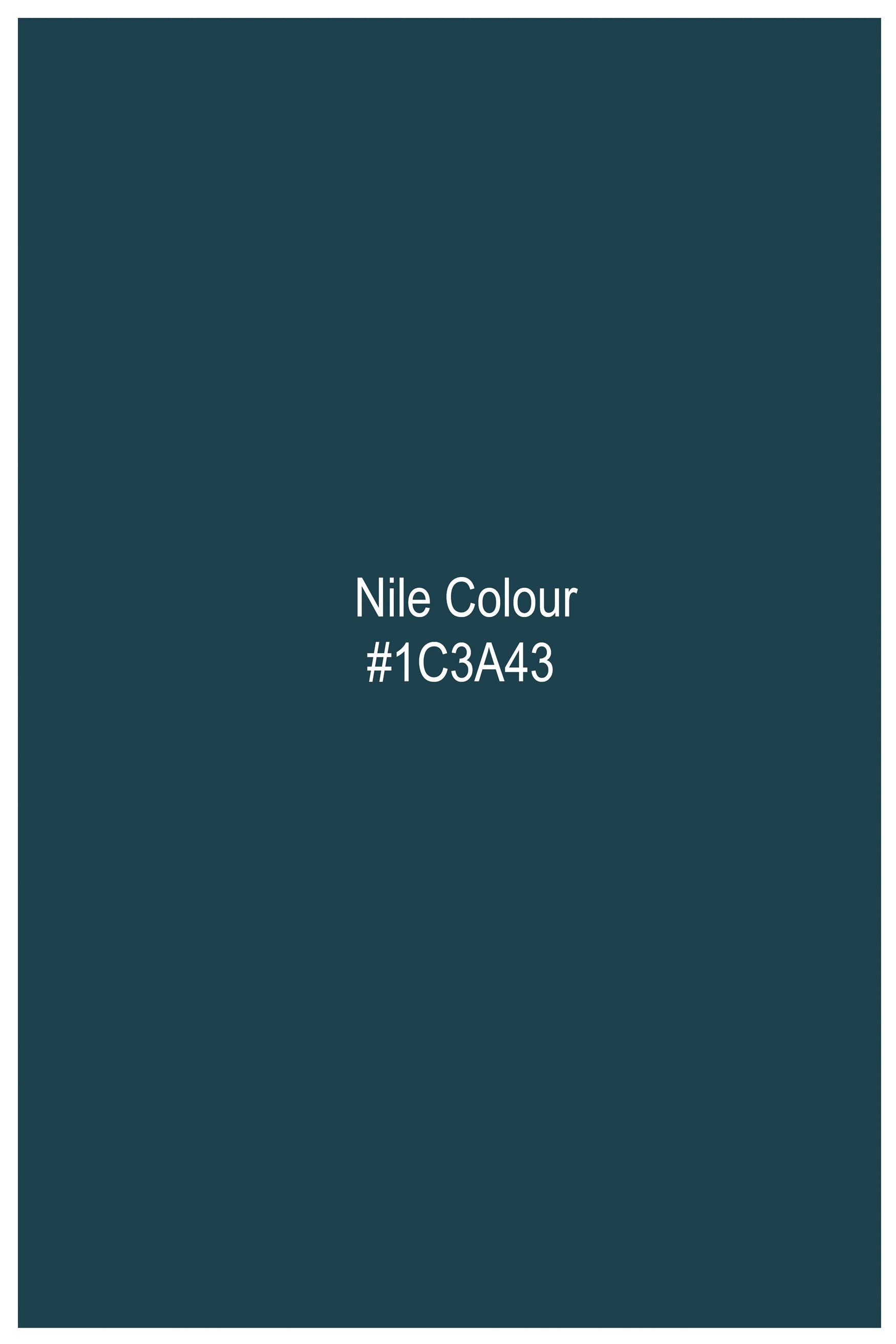 Nile Blue Subtle Sheen Super Soft Premium Cotton Pathani