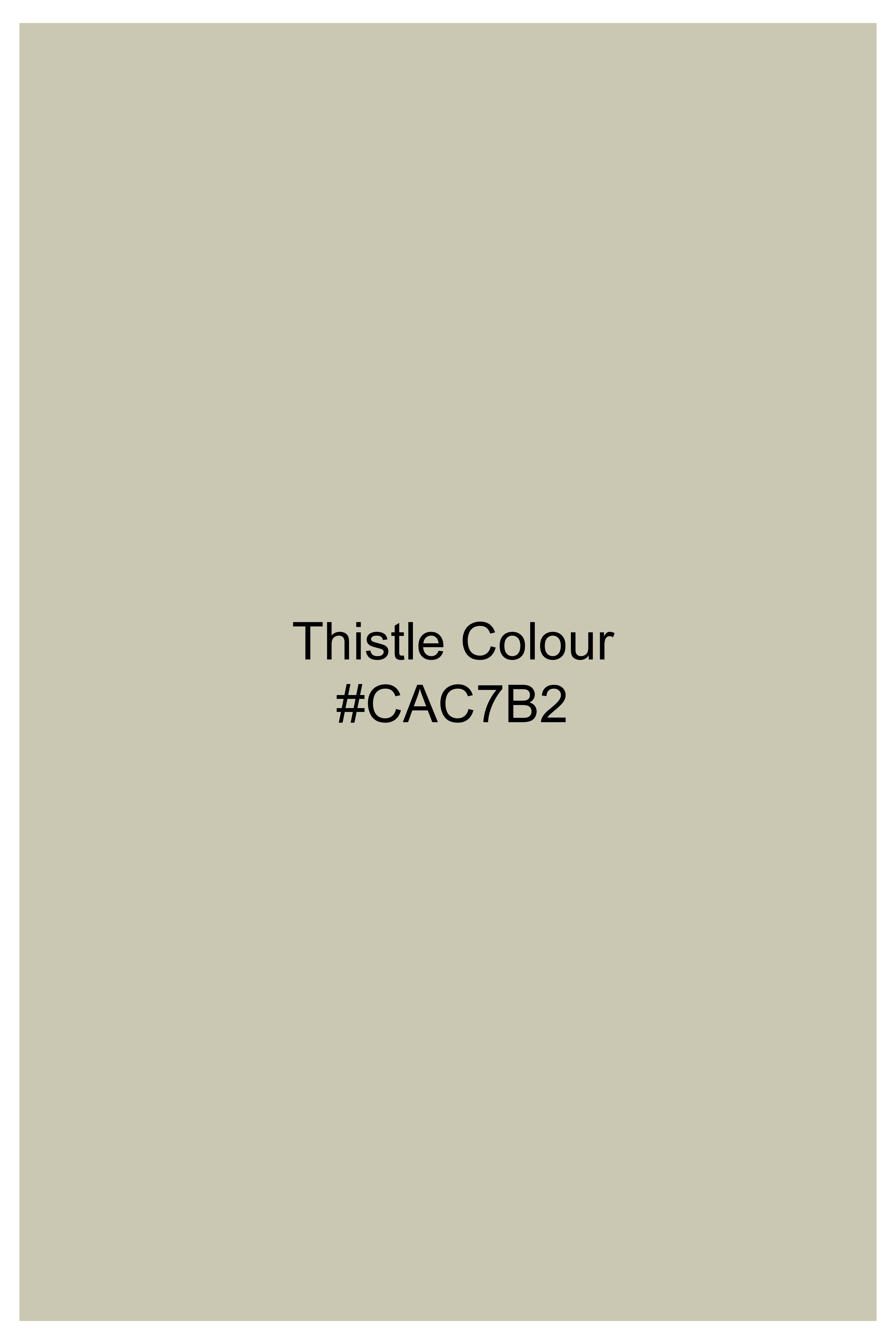 Thistle Cream Subtle Sheen Super Soft Premium Cotton Dhoti