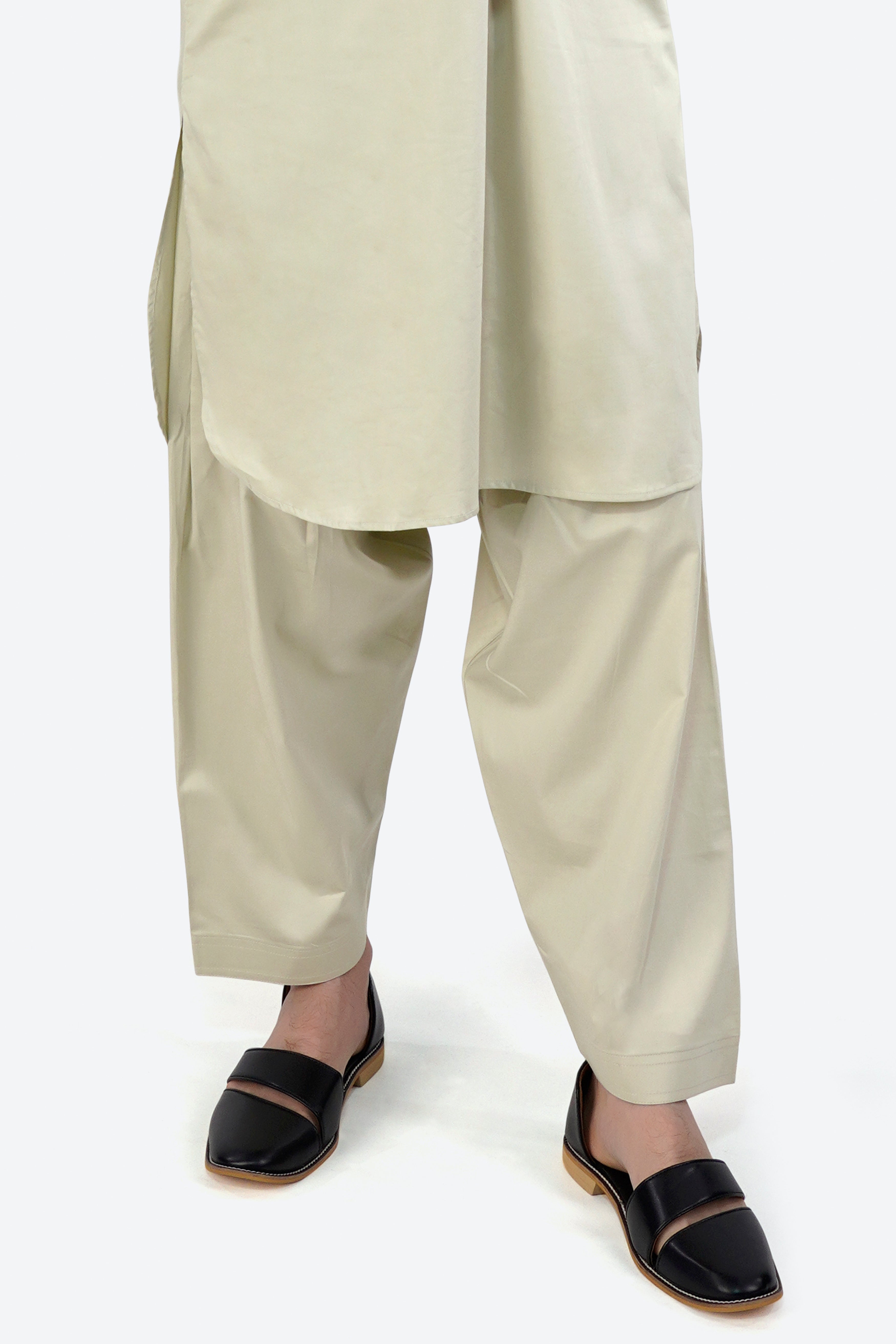 Thistle Cream Subtle Sheen Super Soft Premium Cotton Dhoti