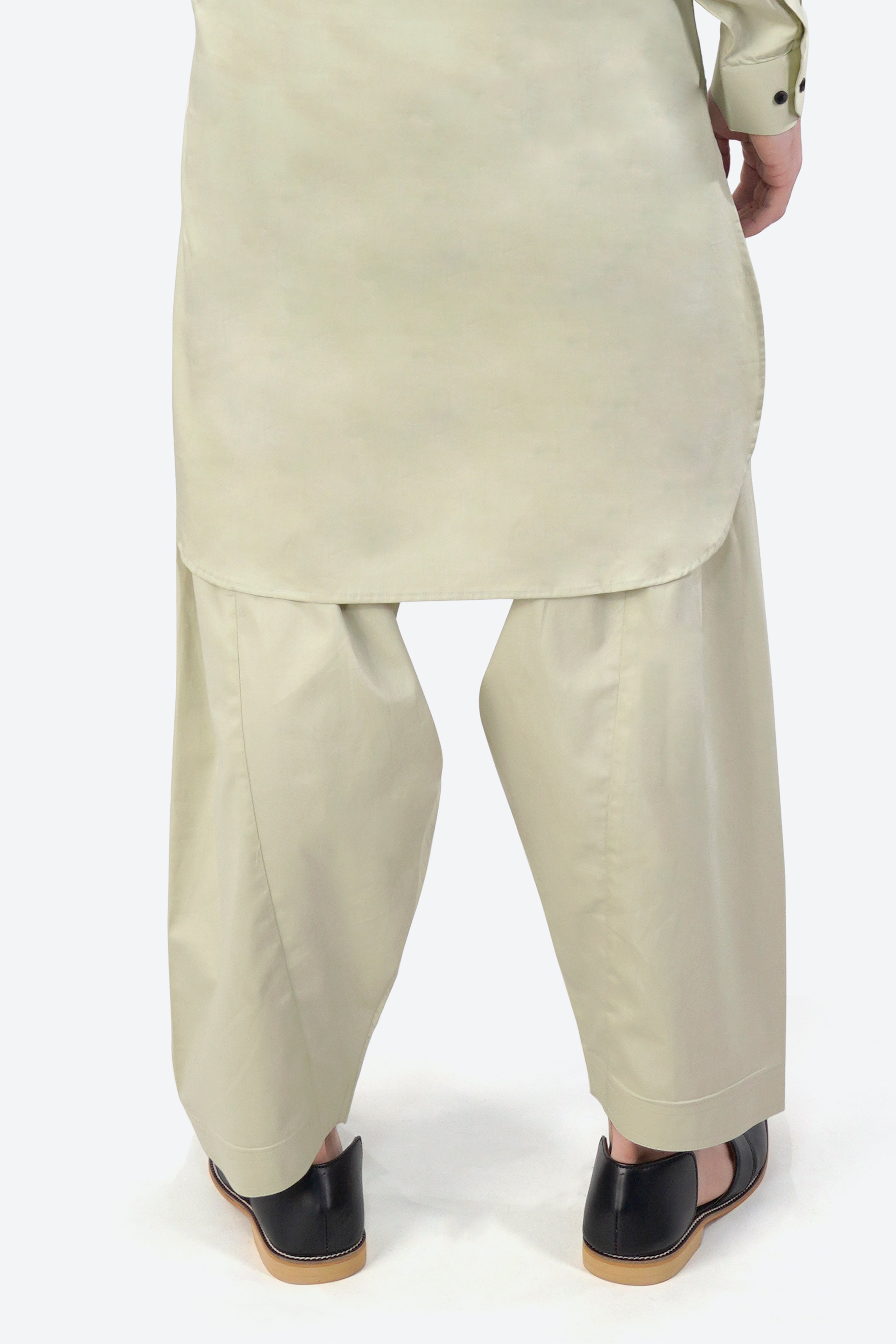 Thistle Cream Subtle Sheen Super Soft Premium Cotton Dhoti