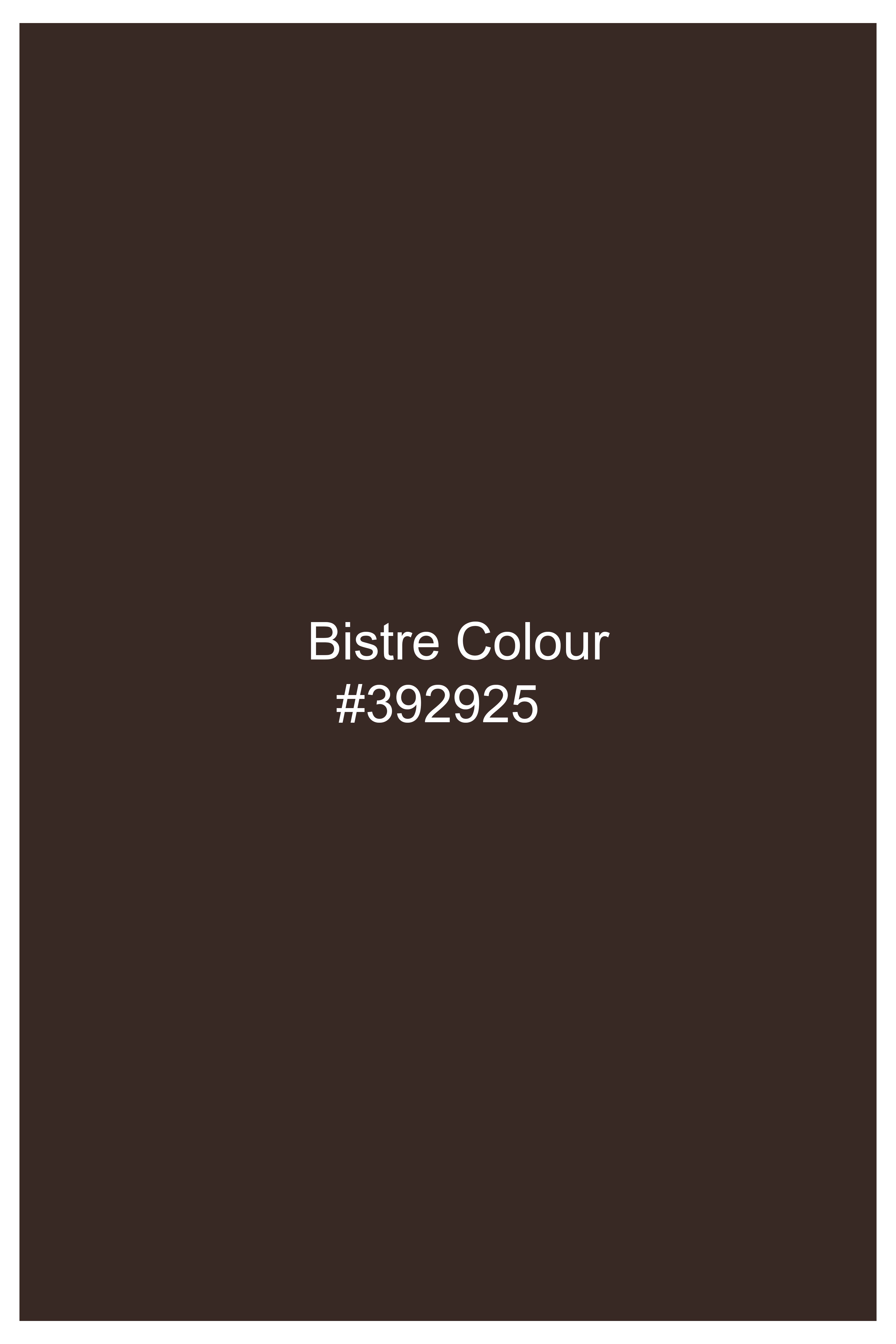 Bistre Brown Subtle Sheen Super Soft Premium Cotton Pathani Set