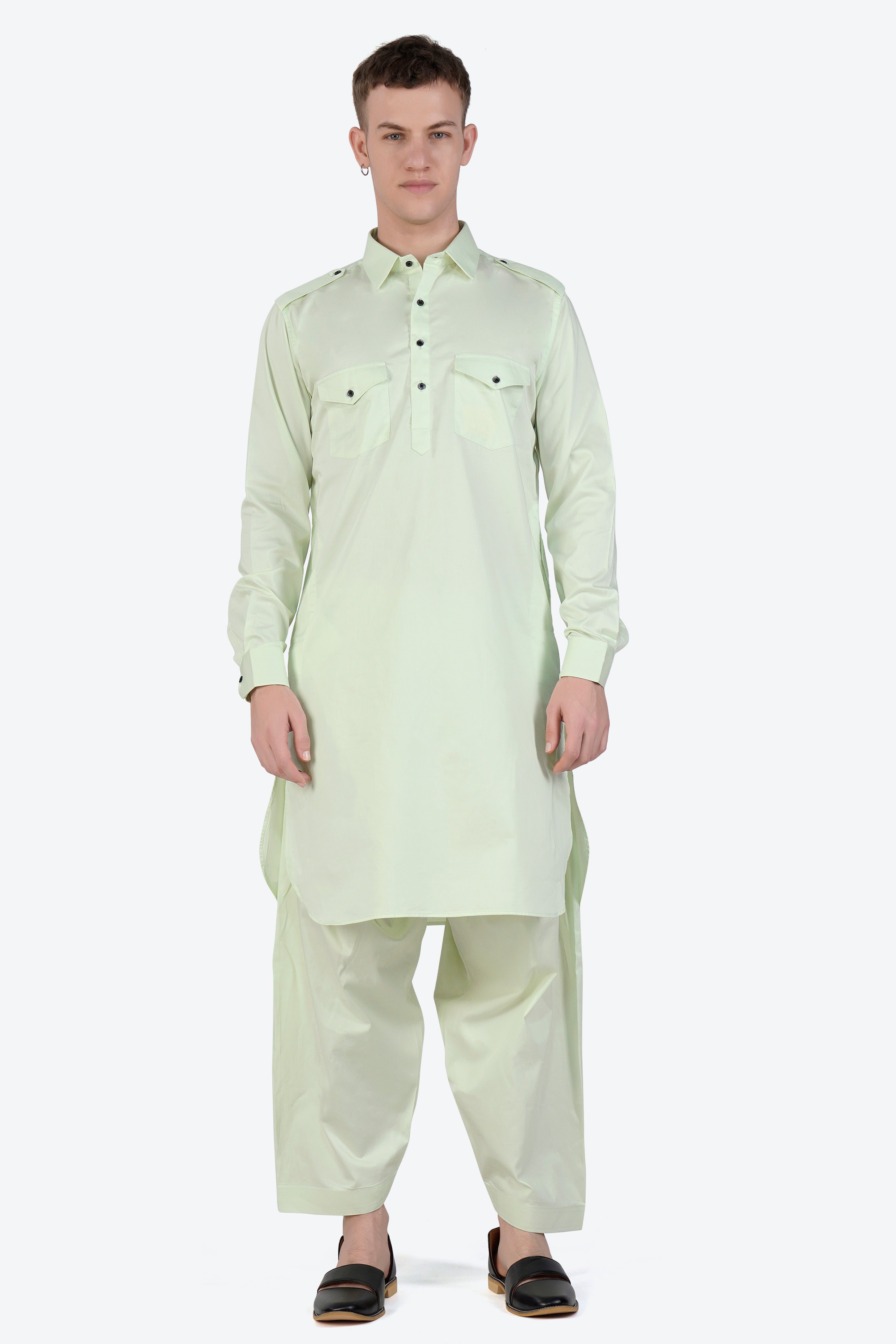 Surf Crest Subtle Sheen Super Soft Premium Cotton Pathani Set