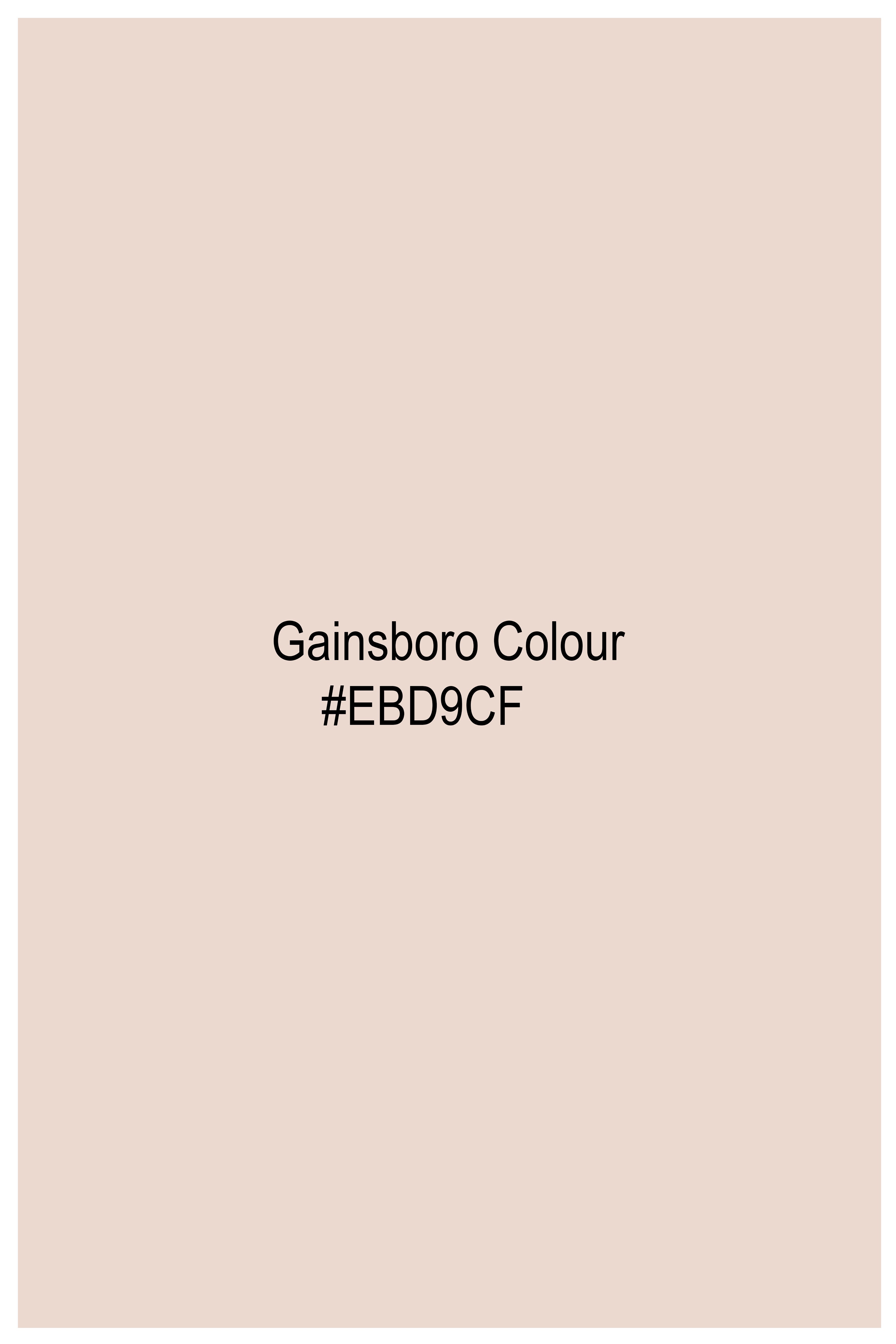 Gainsboro Beige Subtle Sheen Super Soft Premium Cotton Pathani Set