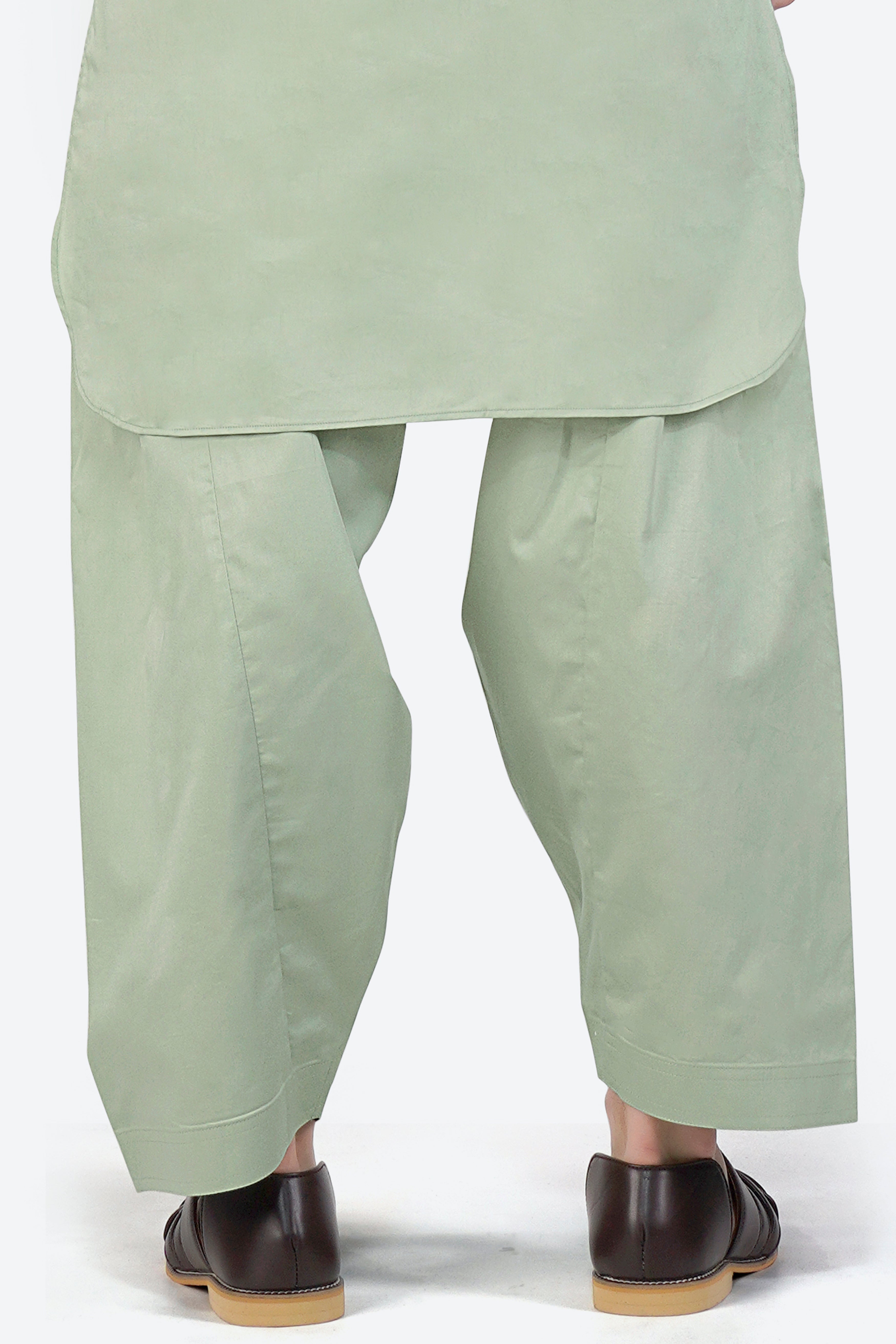 Coriander Green Dhoti F-6326