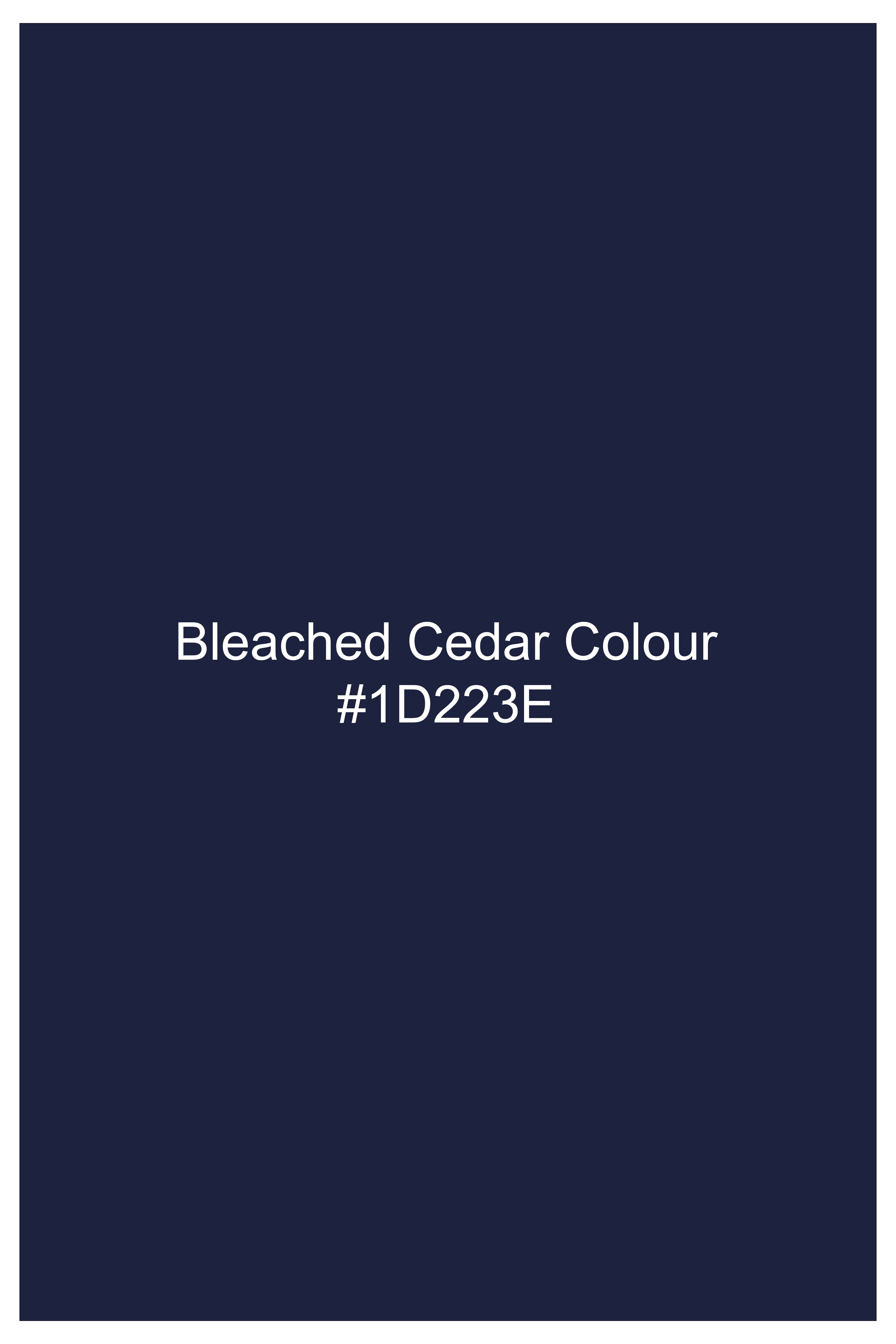 Bleached Cedar Blue Whiskering Washed Stretchable Denim