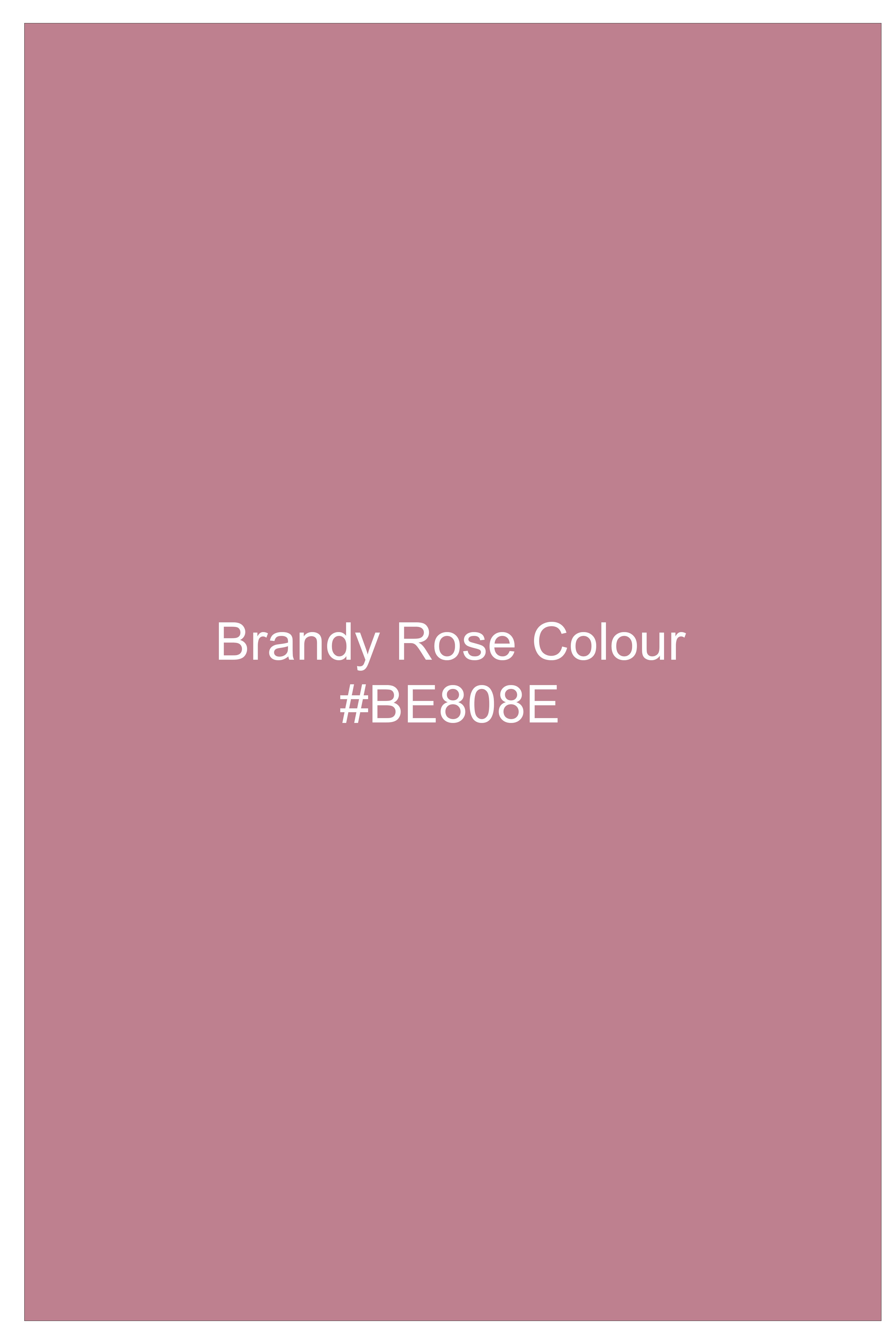 Crest-Brandy Rose Pink And Bright White Windowpane Subtle Sheen Super Soft Premium Cotton Dress Shirt