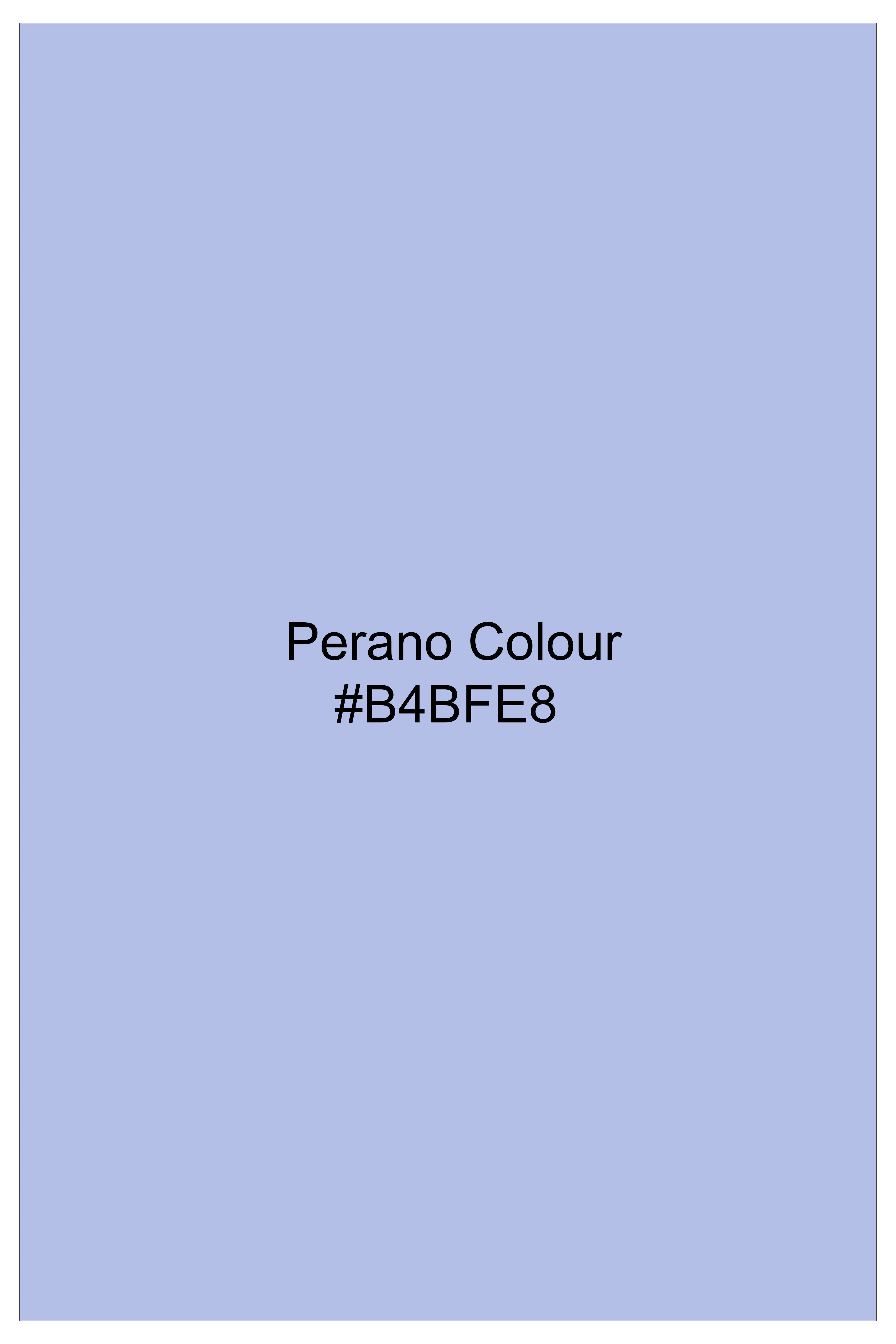 Serein-Perano Blue Dobby Textured Premium Giza Cotton Dress Shirt