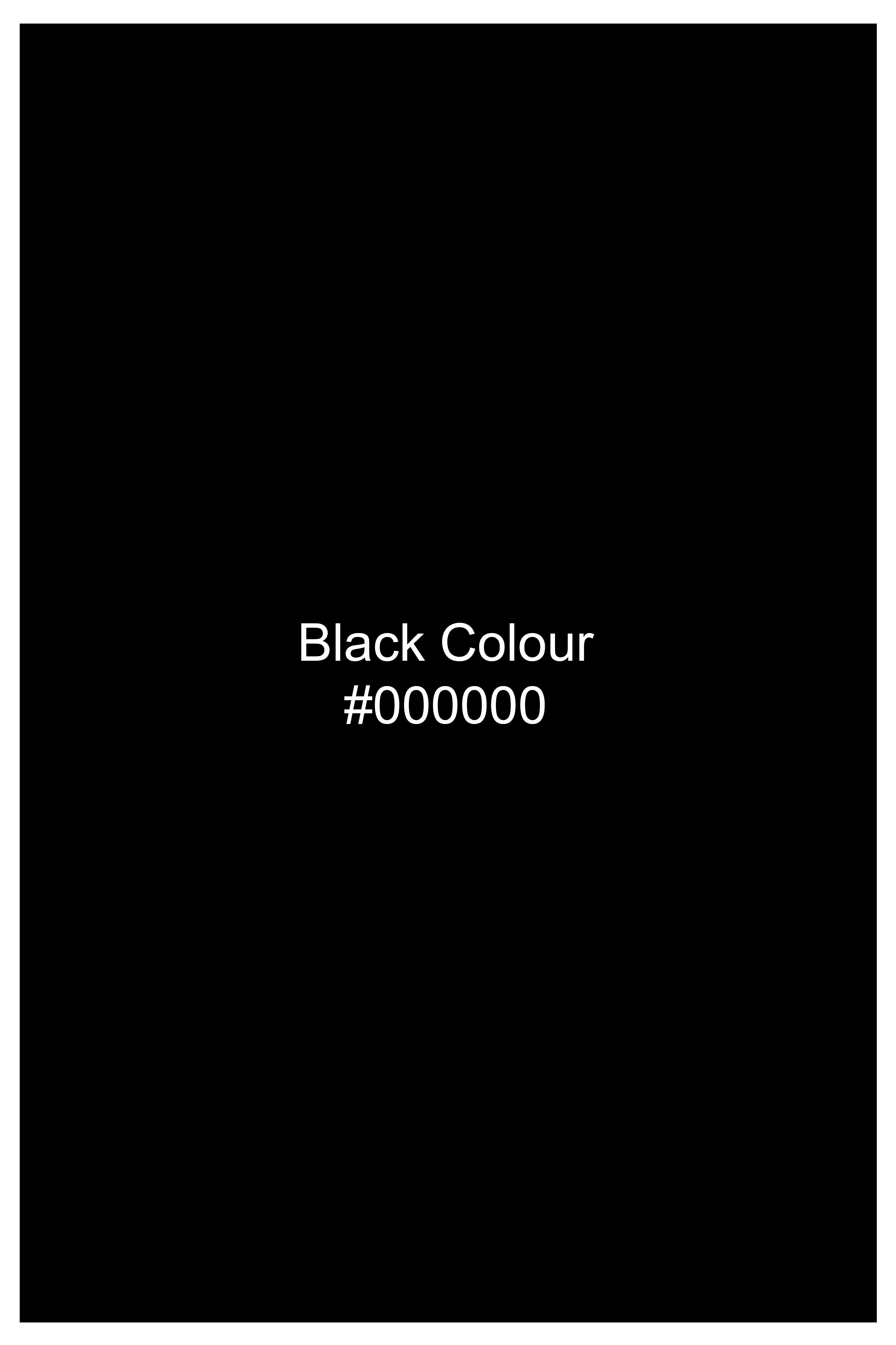 Obsidian-Jade Black Dobby Textured Premium Giza Cotton Dress Shirt