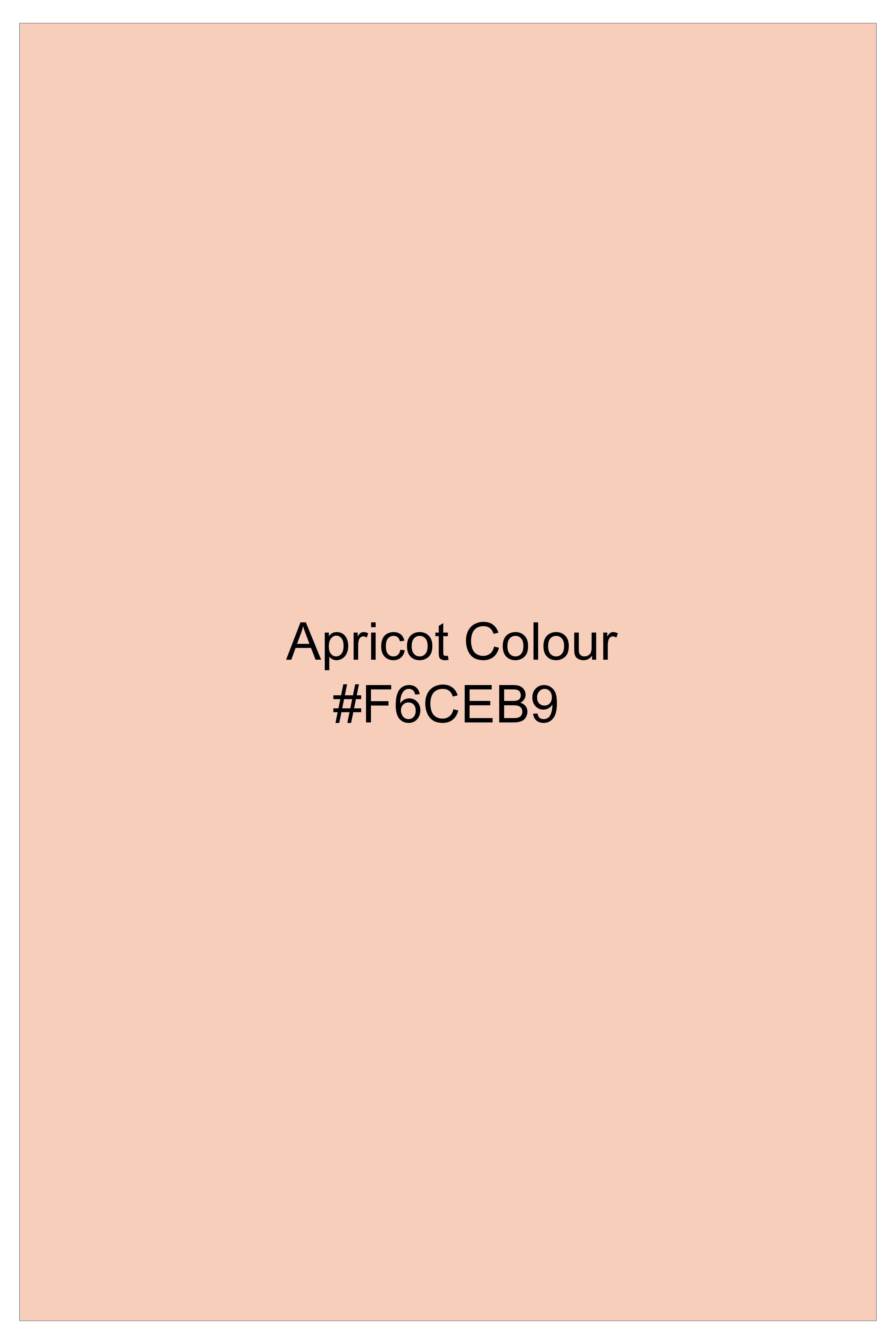 Melon Drift-Apricot Peach Dobby Textured Premium Giza Cotton Dress Shirt