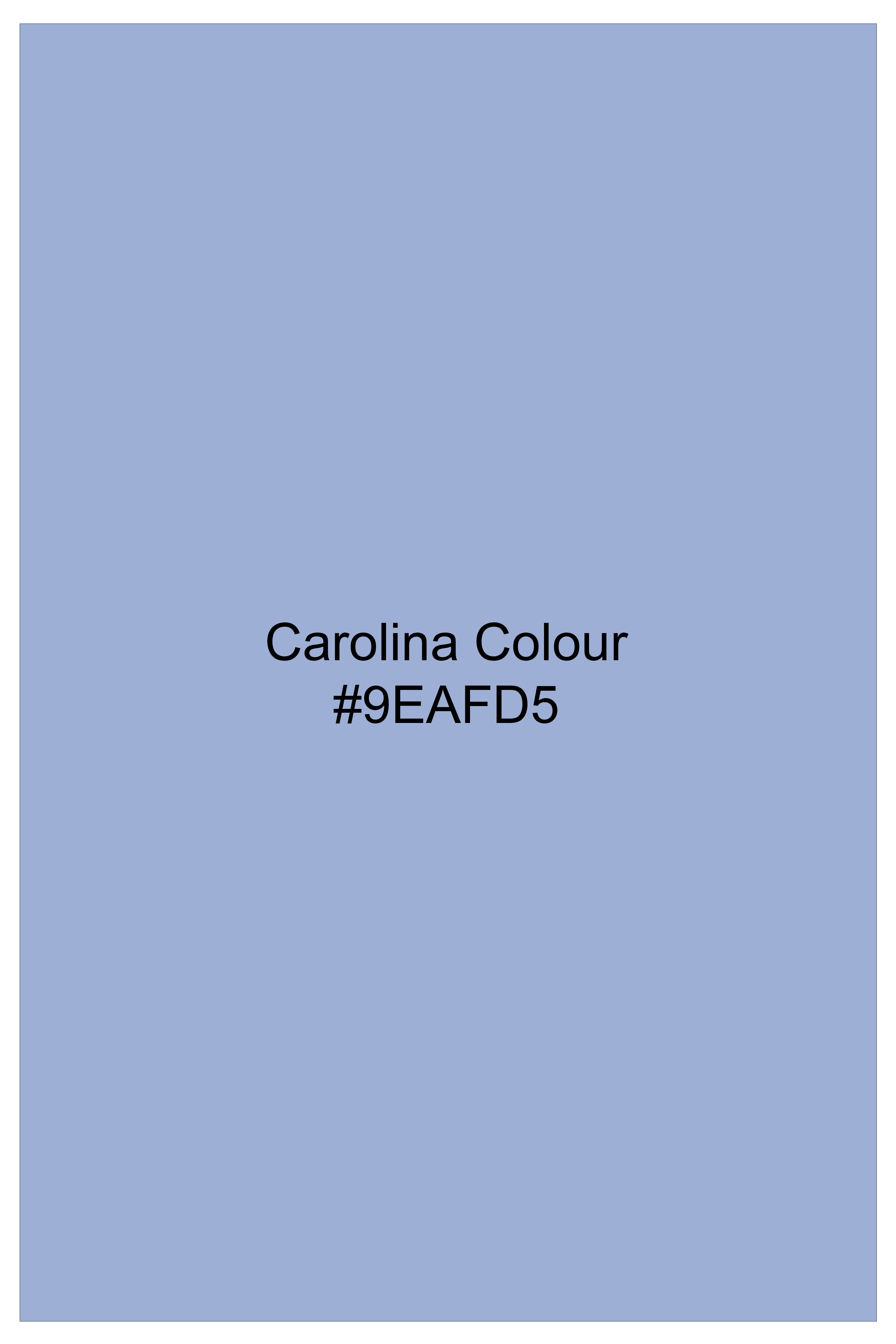 Sereno-Carolina Blue Dobby Textured Premium Giza Cotton Dress Shirt
