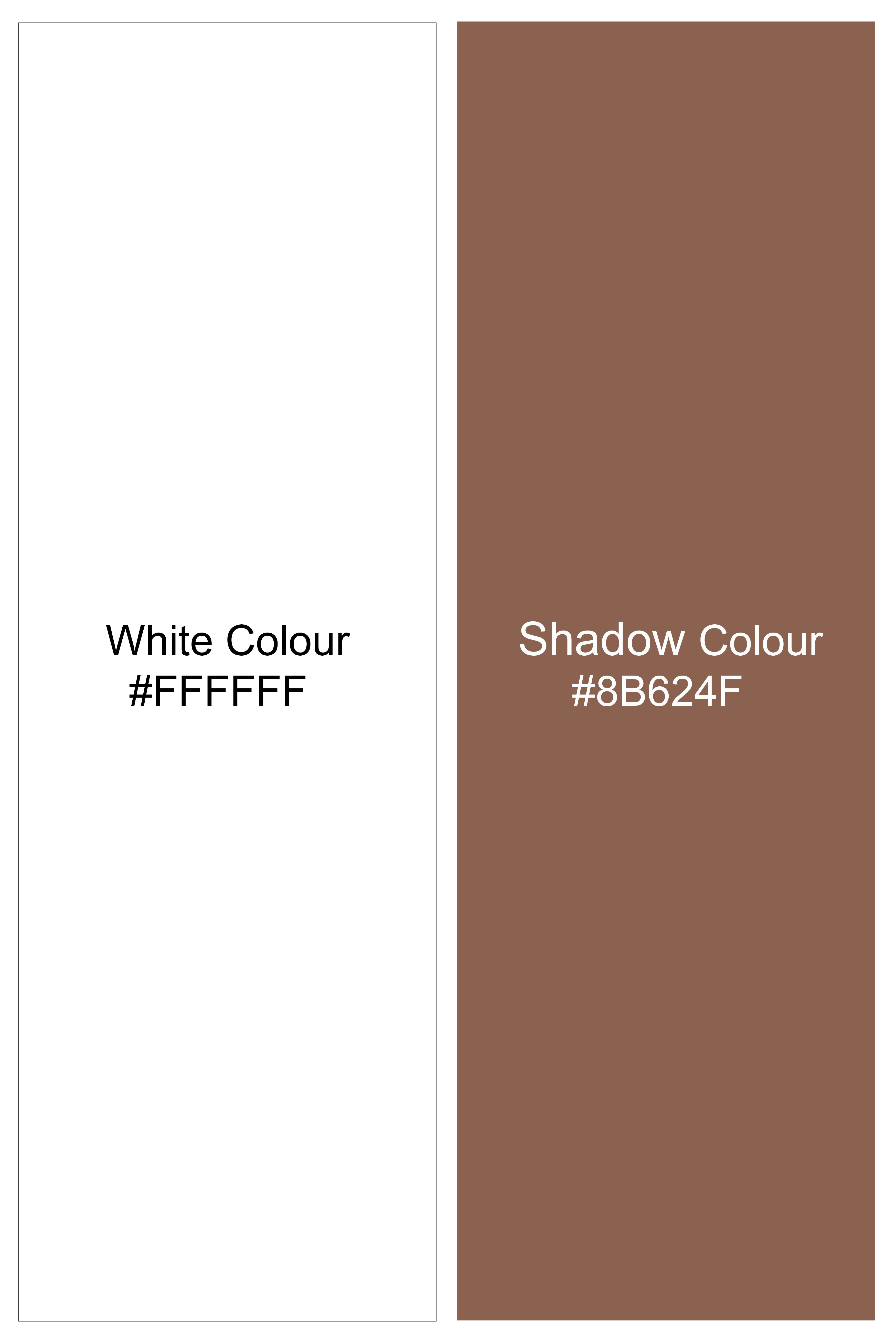 Bright White with Shadow Brown Plaid Dobby Shirt 12707-38, 12707-H-38, 12707-39, 12707-H-39, 12707-40, 12707-H-40, 12707-42, 12707-H-42, 12707-44, 12707-H-44, 12707-46, 12707-H-46, 12707-48, 12707-H-48, 12707-50, 12707-H-50, 12707-52, 12707-H-52