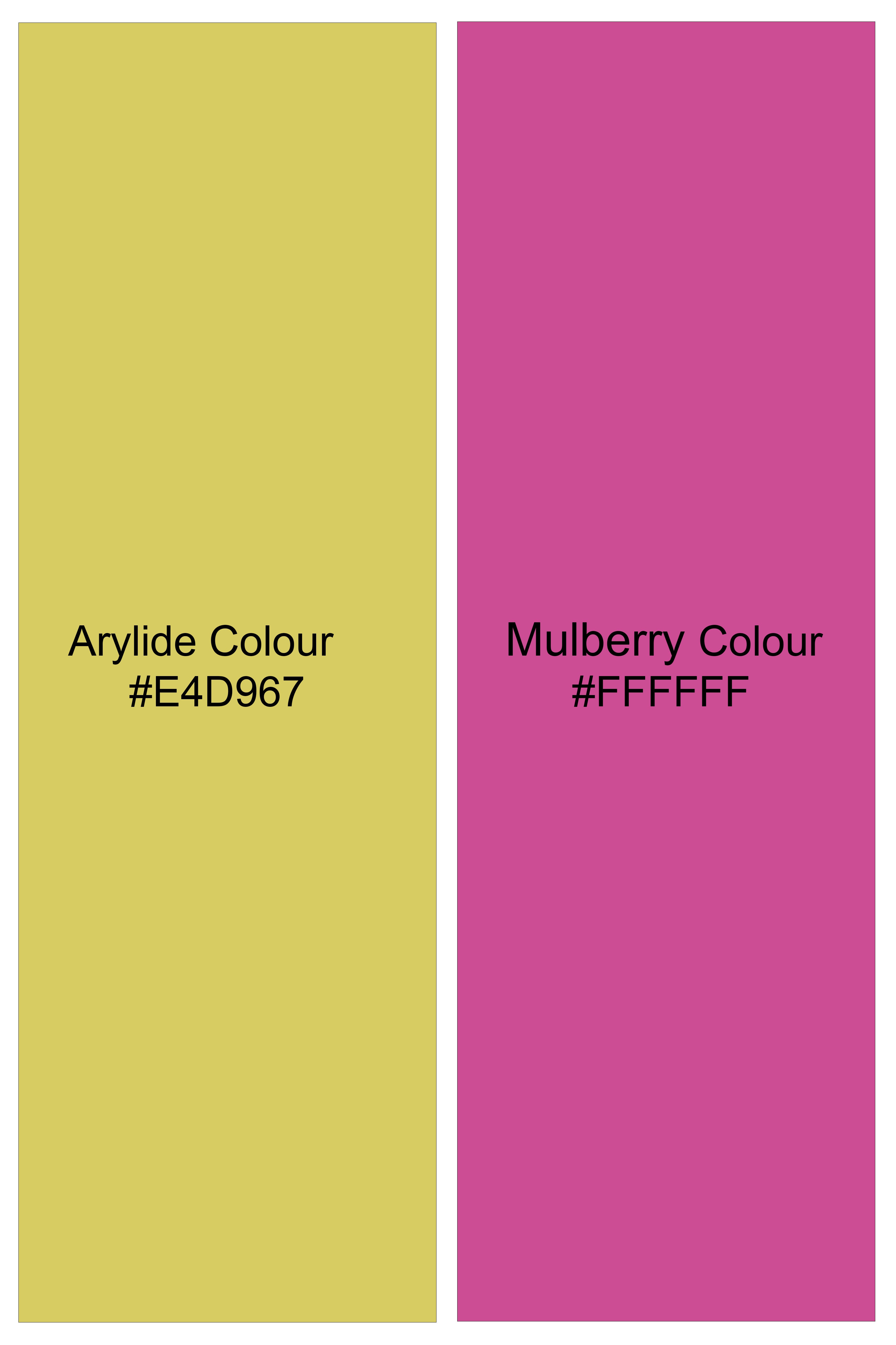 Petalyn-Arylide Yellow And Mulberry Pink Floral Printed Premium Cotton Boxer