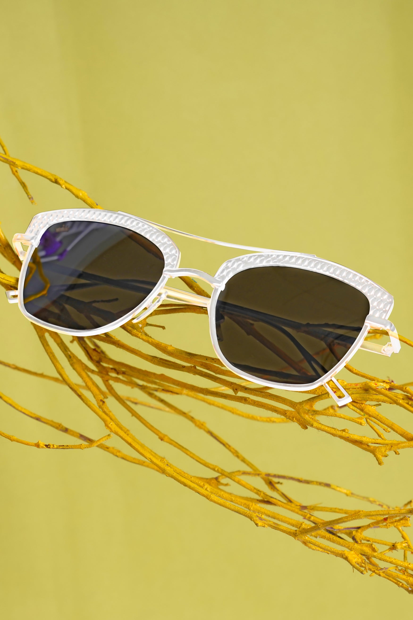 Lava Gray French Crown Full Rim Unisex Sunglasses