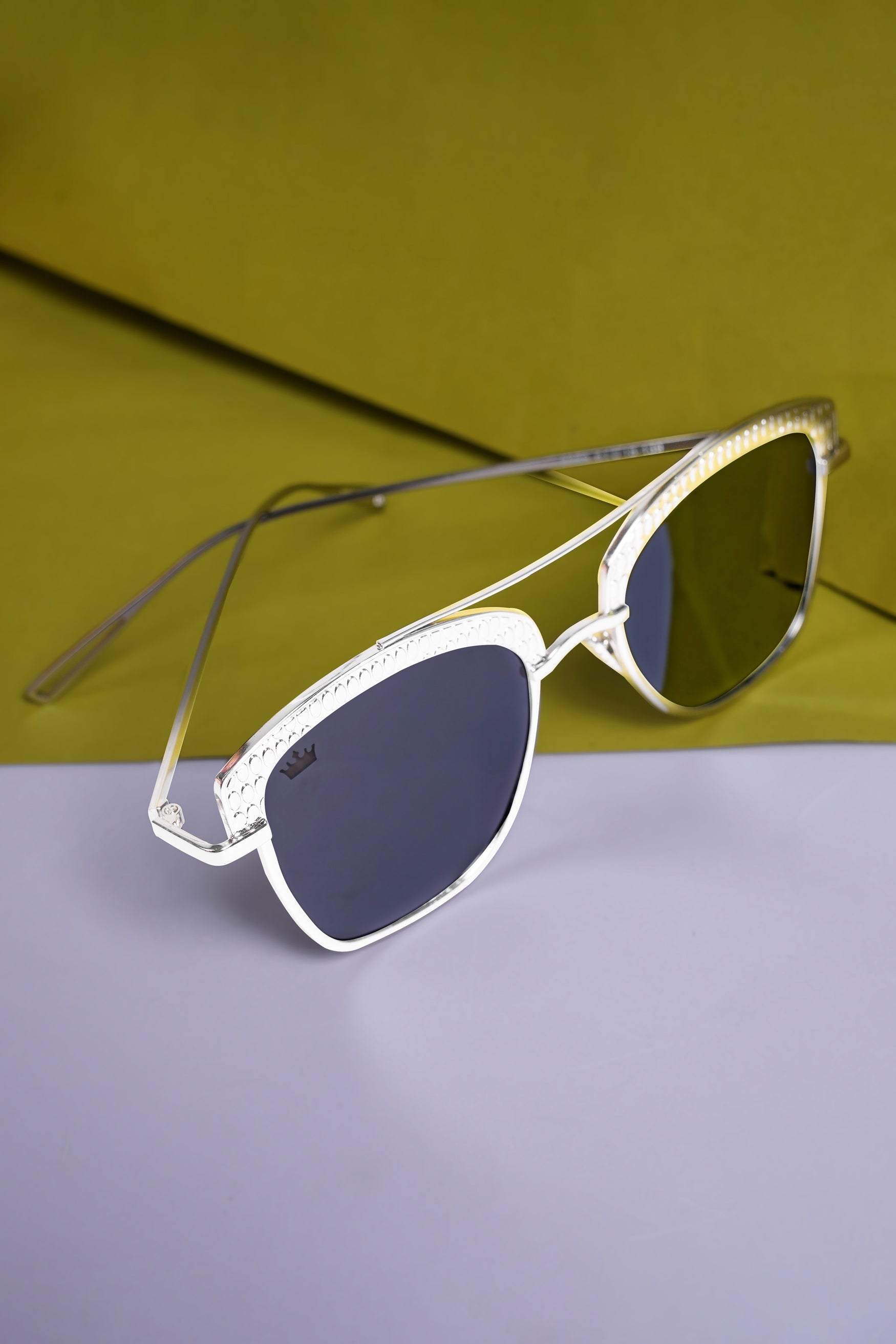 Lava Gray French Crown Full Rim Unisex Sunglasses