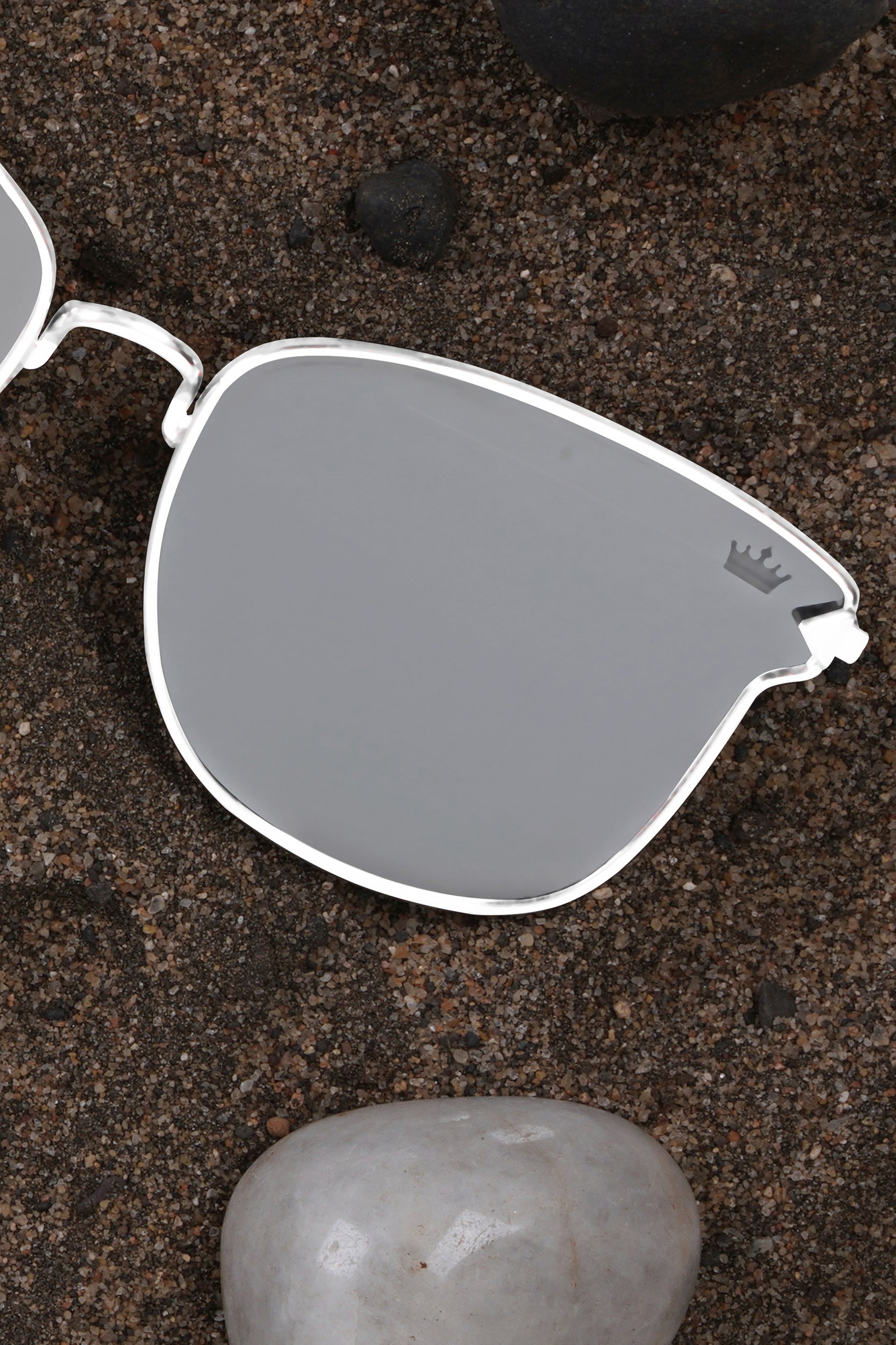 Lava Gray French Crown Wayfarer Unisex Sunglasses
