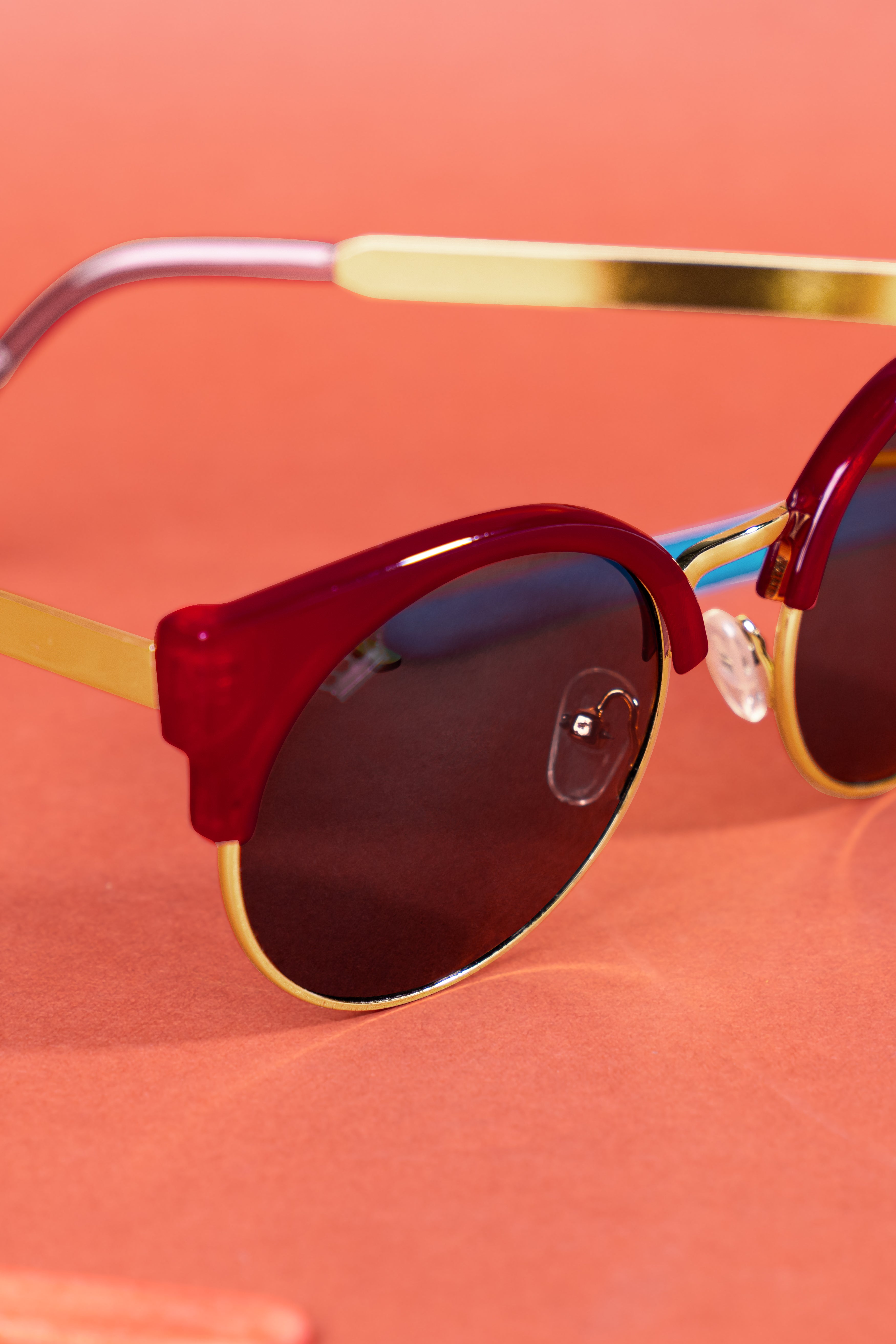 Coal Black French Crown Cat Eye Women’S Sunglasses