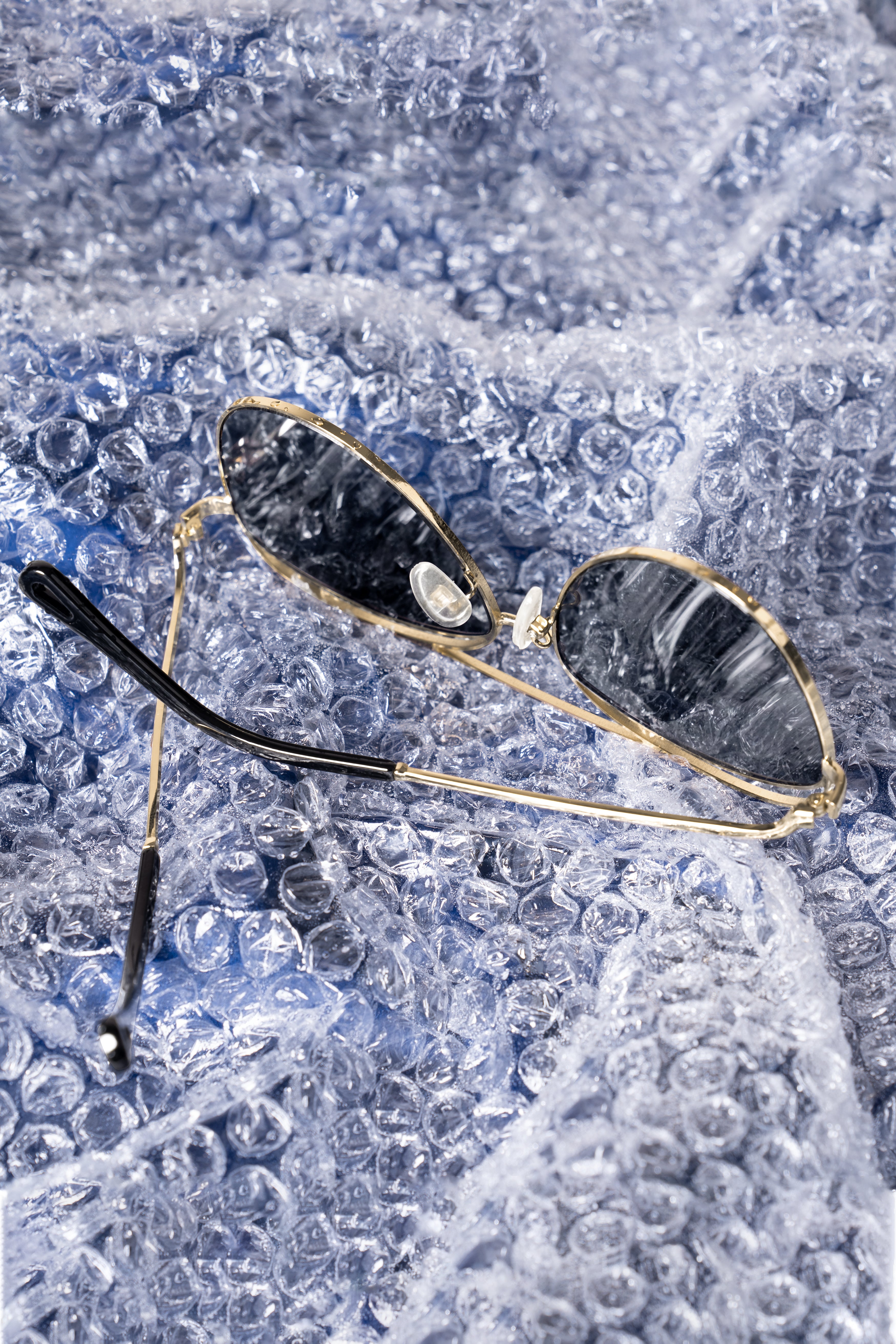 Lava Blue French Crown Aviator Unisex Sunglasses