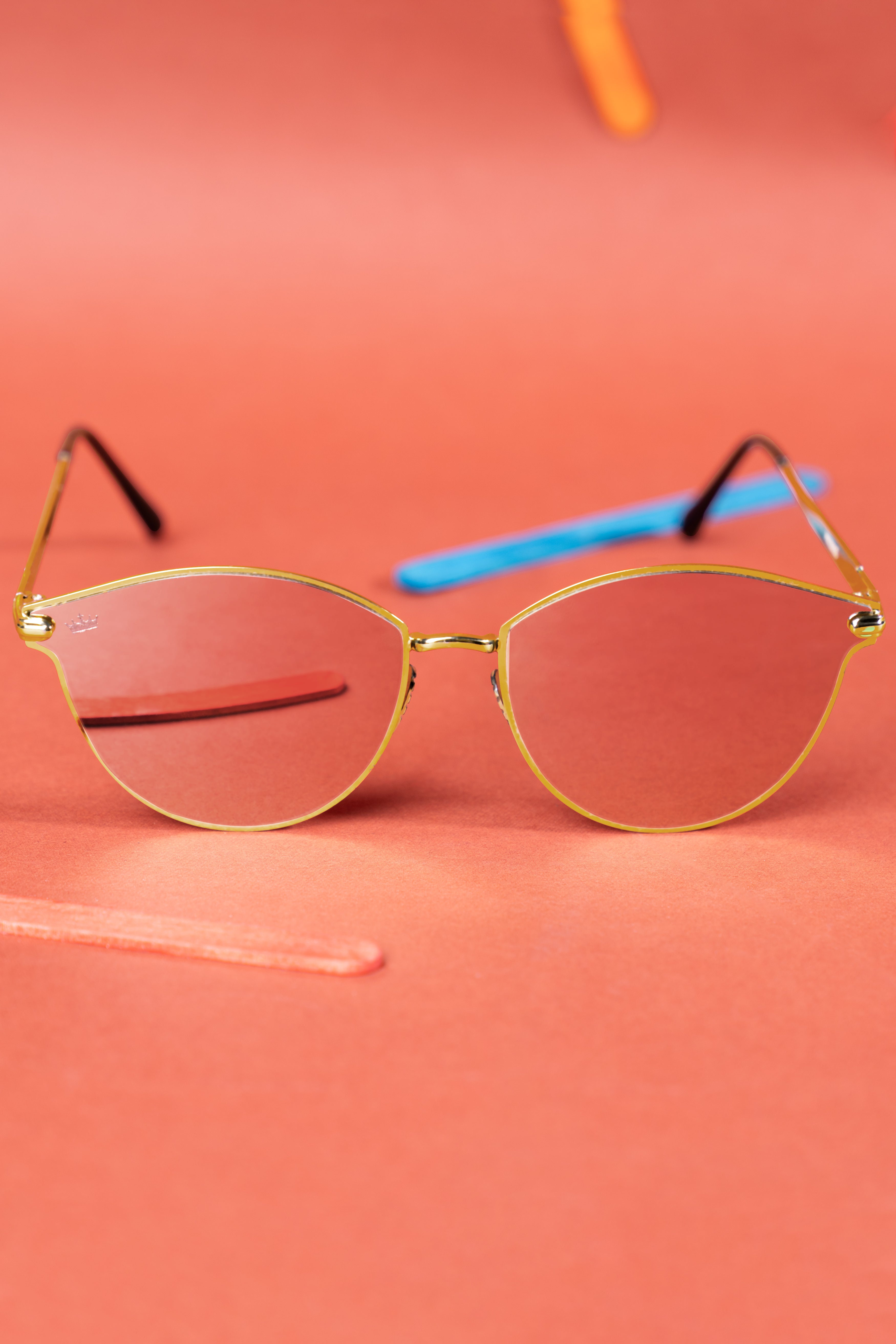 Orchid Purple Butterfly French Crown Women’S Sunglasses