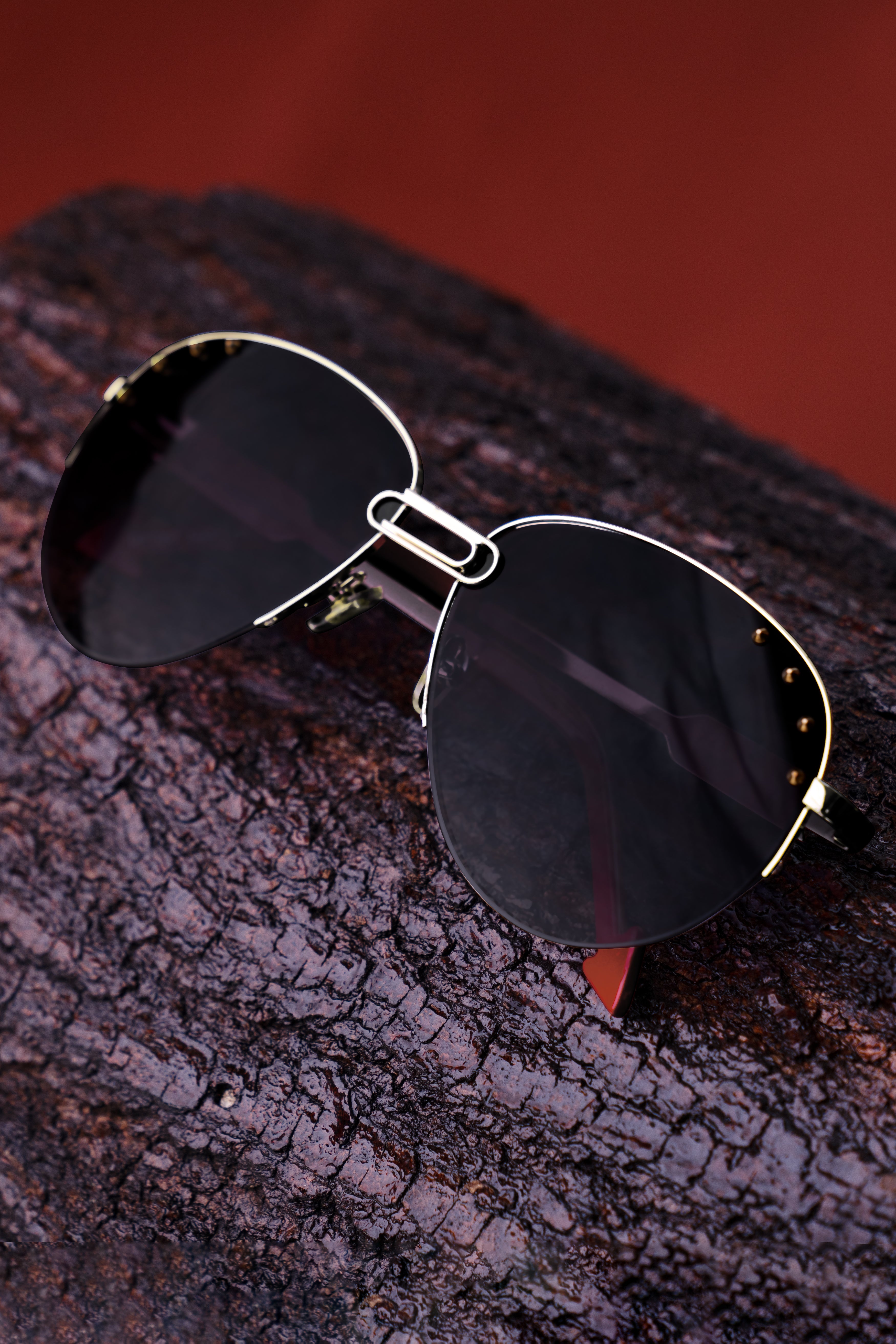 Violent Blue French Crown Aviator Unisex Sunglasses