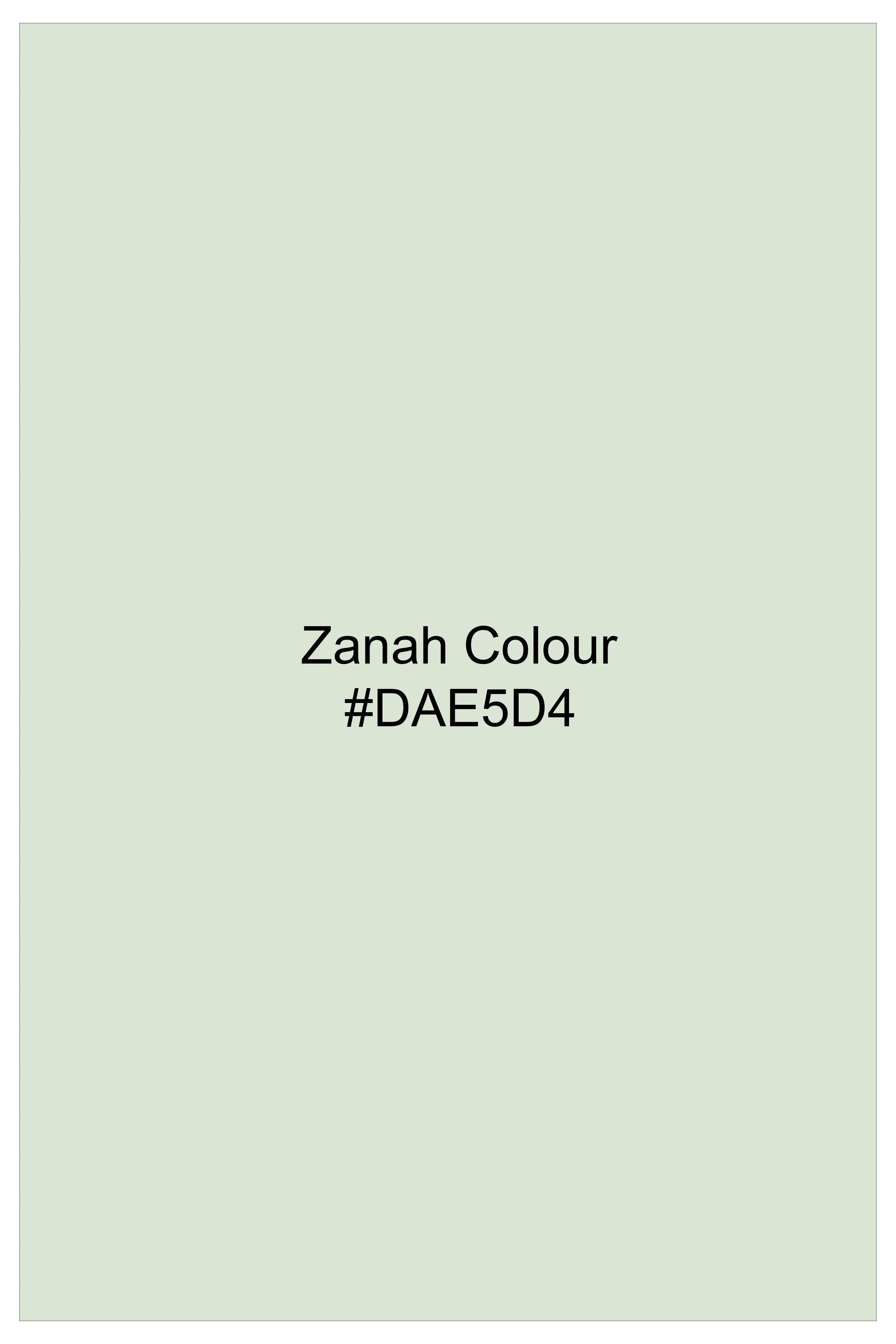 Zanah Green Jacquard Weave Indo-Western