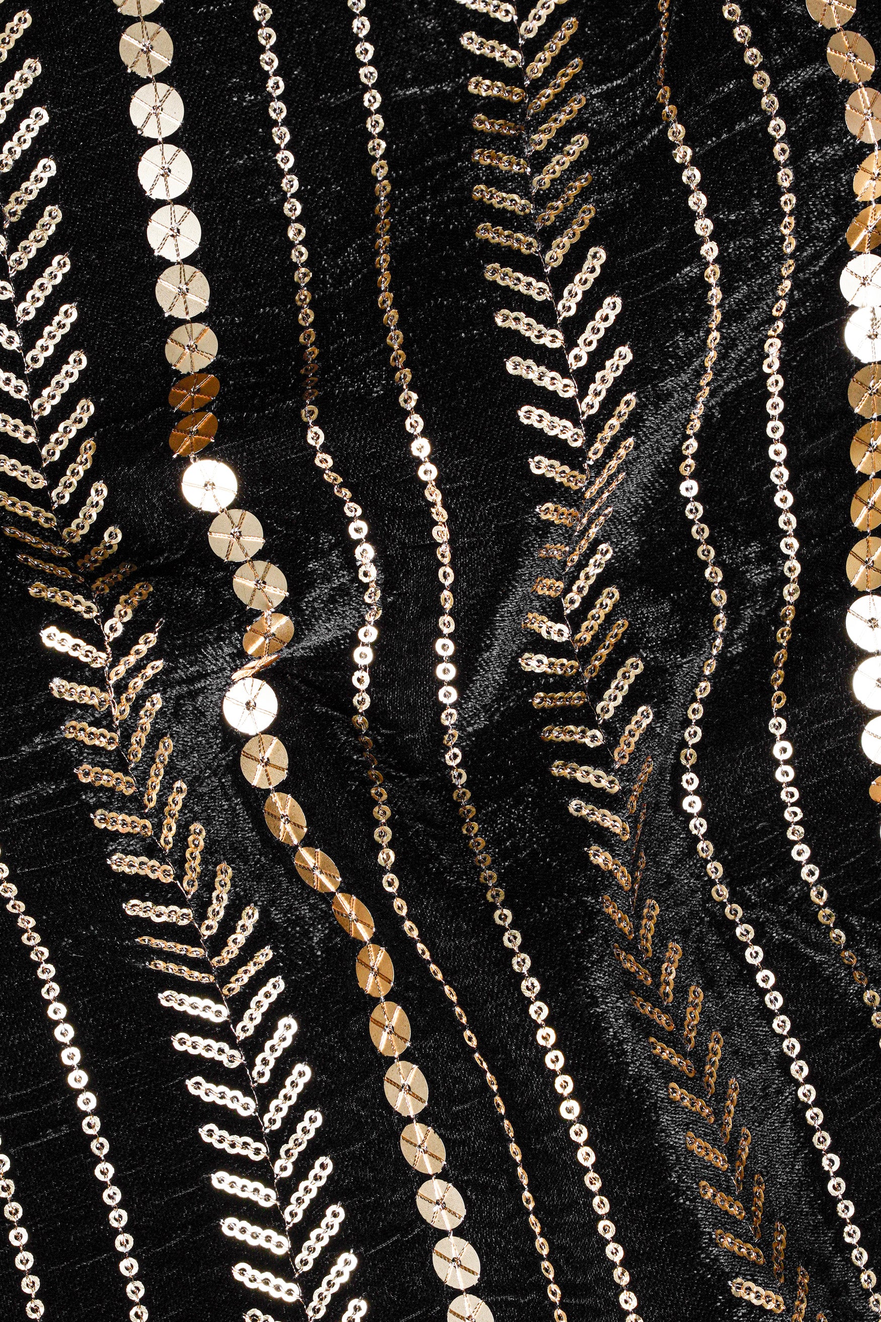 Jade Black Vertical Sequin Embroidered Indo-Western