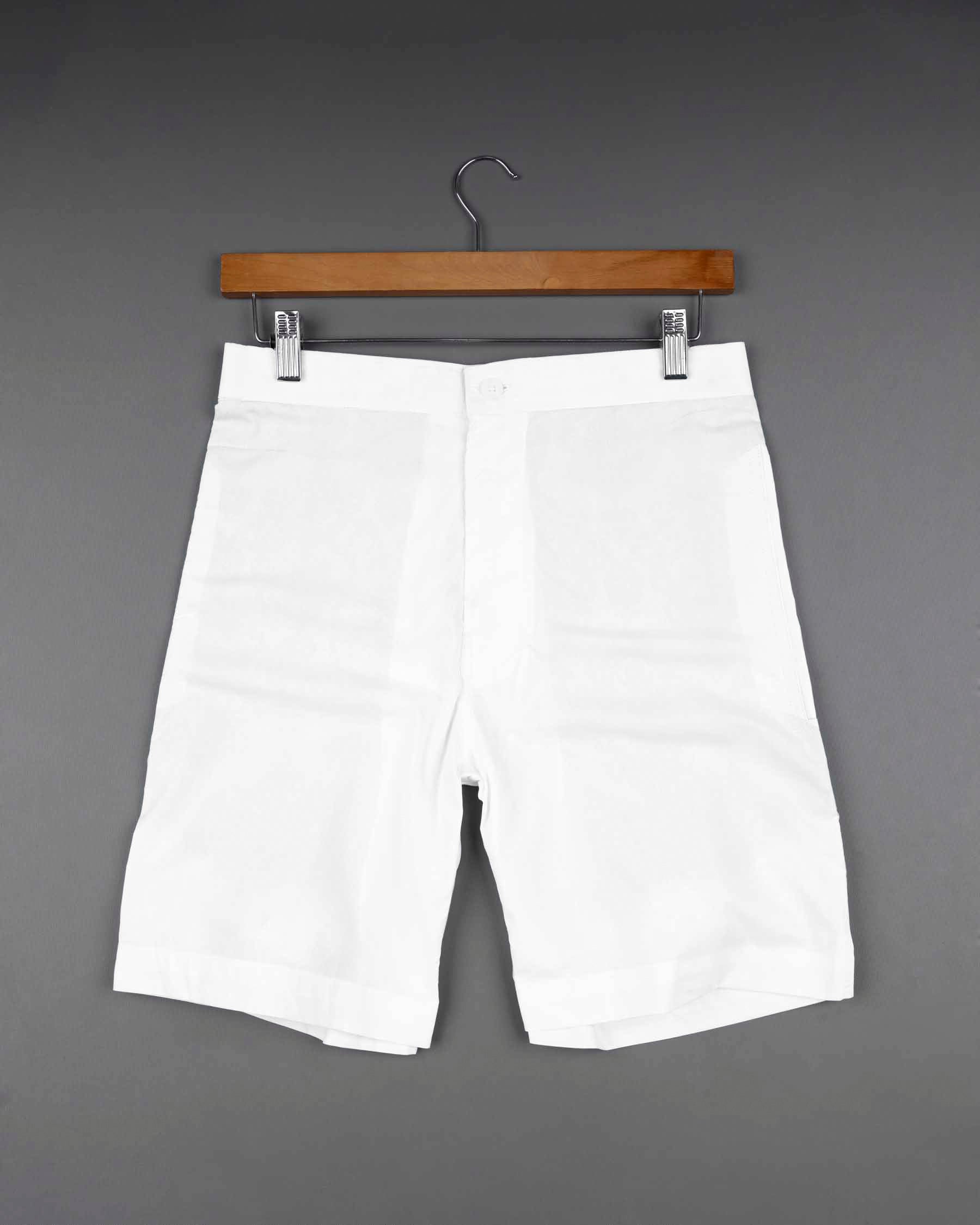 BRIGHT WHITE SUPER SOFT PREMIUM COTTON SHORTS