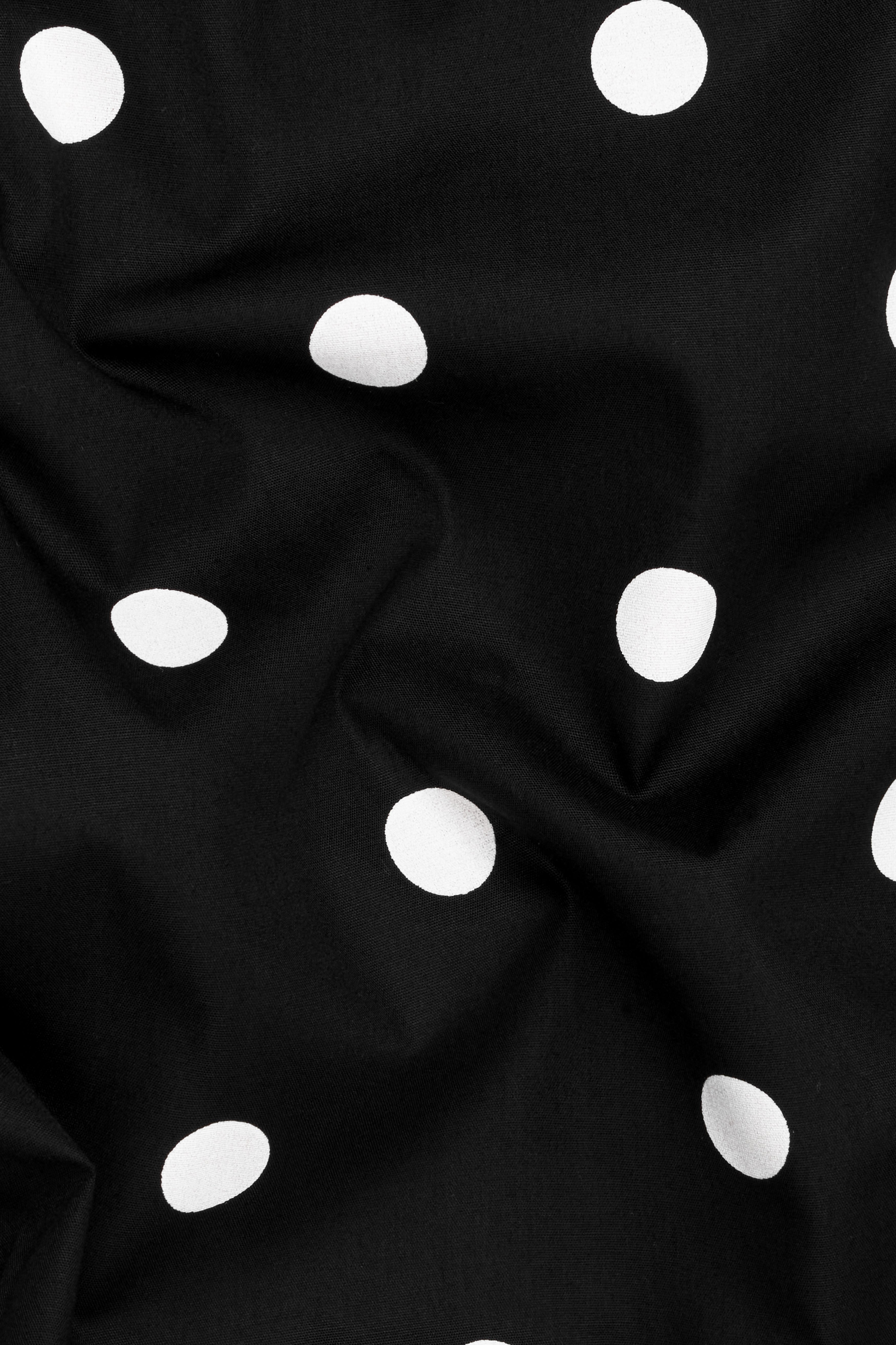 Jade Black and White Polka Dotted Premium Cotton Shorts SR286-28, SR286-30, SR286-32, SR286-34, SR286-36, SR286-38, SR286-40, SR286-42, SR286-44