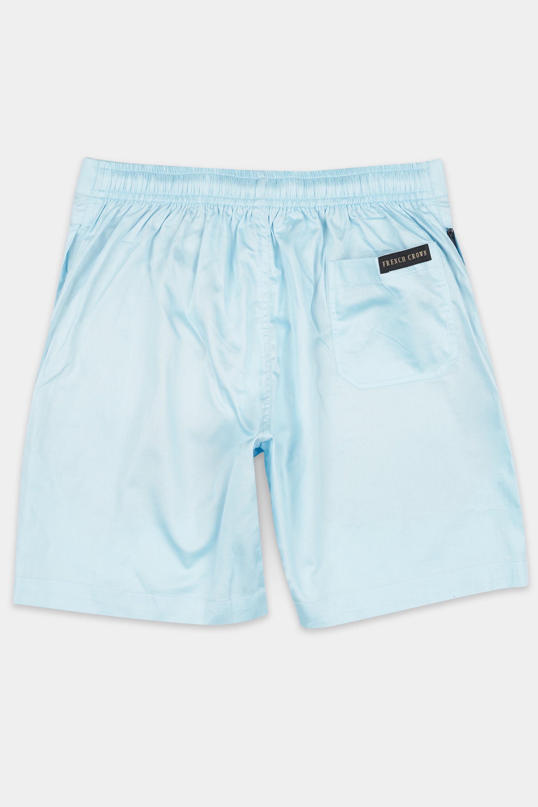 Mercury Blue Subtle Sheen Super Soft Premium Cotton Shorts SR308-28, SR308-30, SR308-32, SR308-34, SR308-36, SR308-38, SR308-40, SR308-42, SR308-44