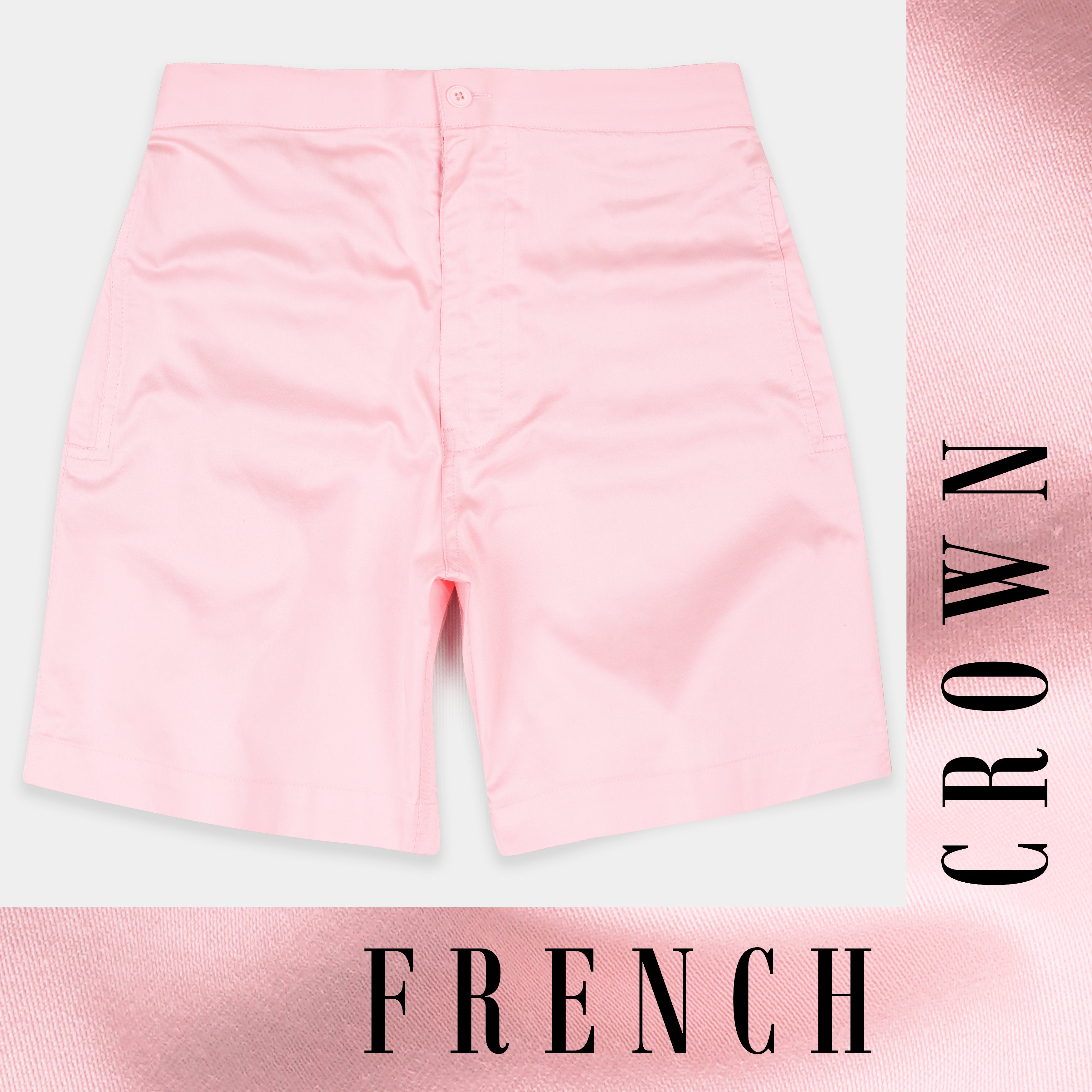 Cavern Pink Subtle Sheen Super Soft Premium Cotton Shorts SR310-28, SR310-30, SR310-32, SR310-34, SR310-36, SR310-38, SR310-40, SR310-42, SR310-44