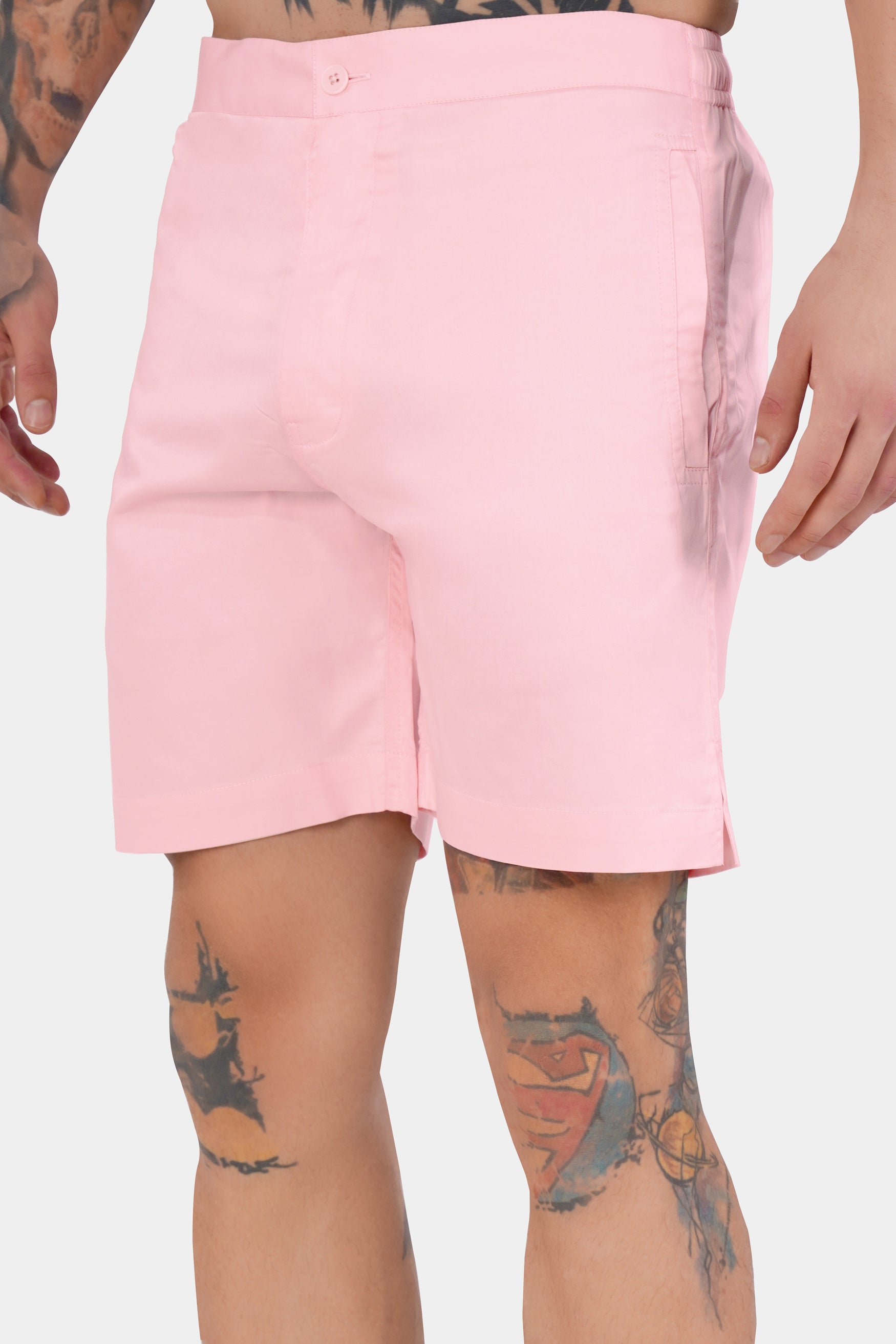 Cavern Pink Subtle Sheen Super Soft Premium Cotton Shorts SR310-28, SR310-30, SR310-32, SR310-34, SR310-36, SR310-38, SR310-40, SR310-42, SR310-44