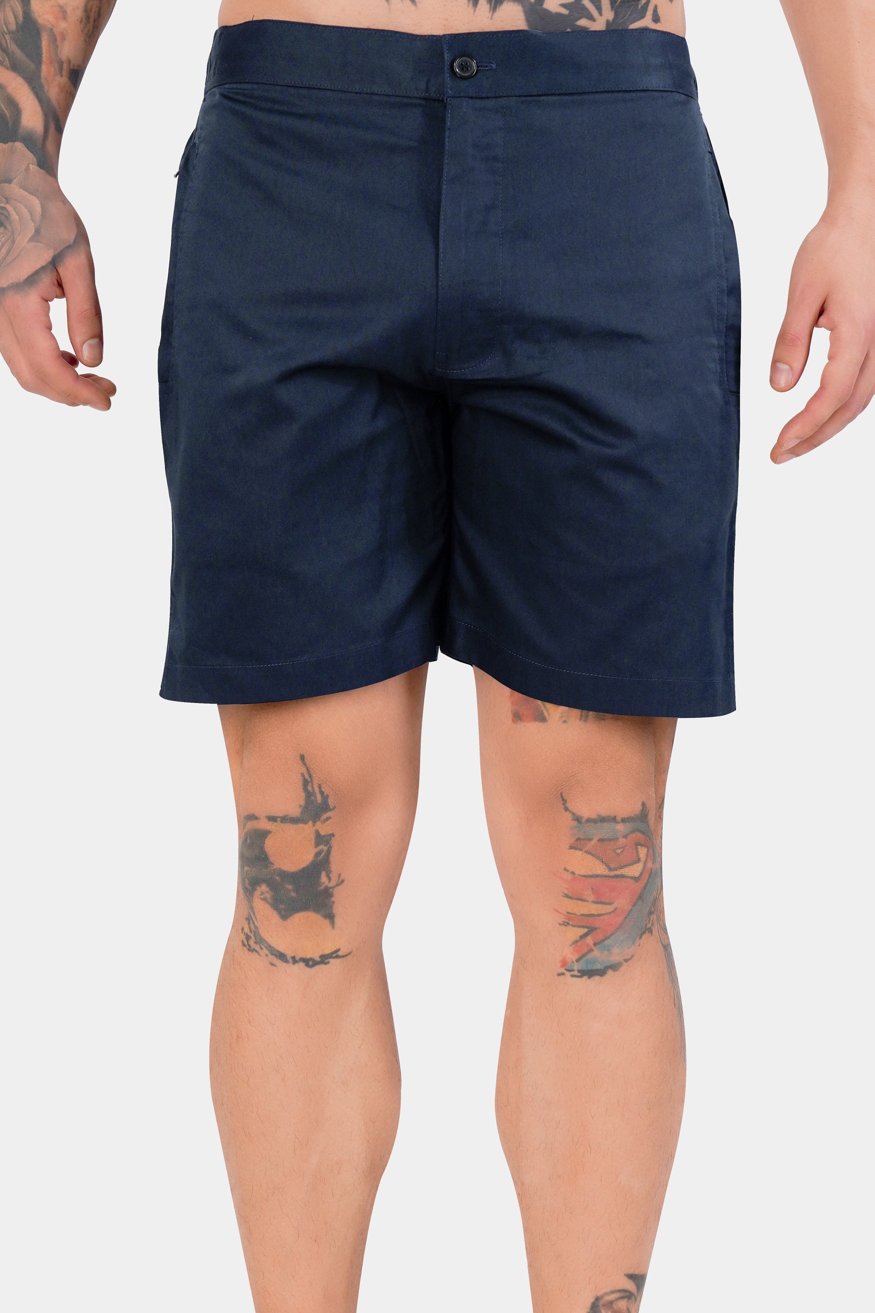 Prussian Blue Subtle Sheen Super Soft Premium Cotton Shorts SR315-28, SR315-30, SR315-32, SR315-34, SR315-36, SR315-38, SR315-40, SR315-42, SR315-44