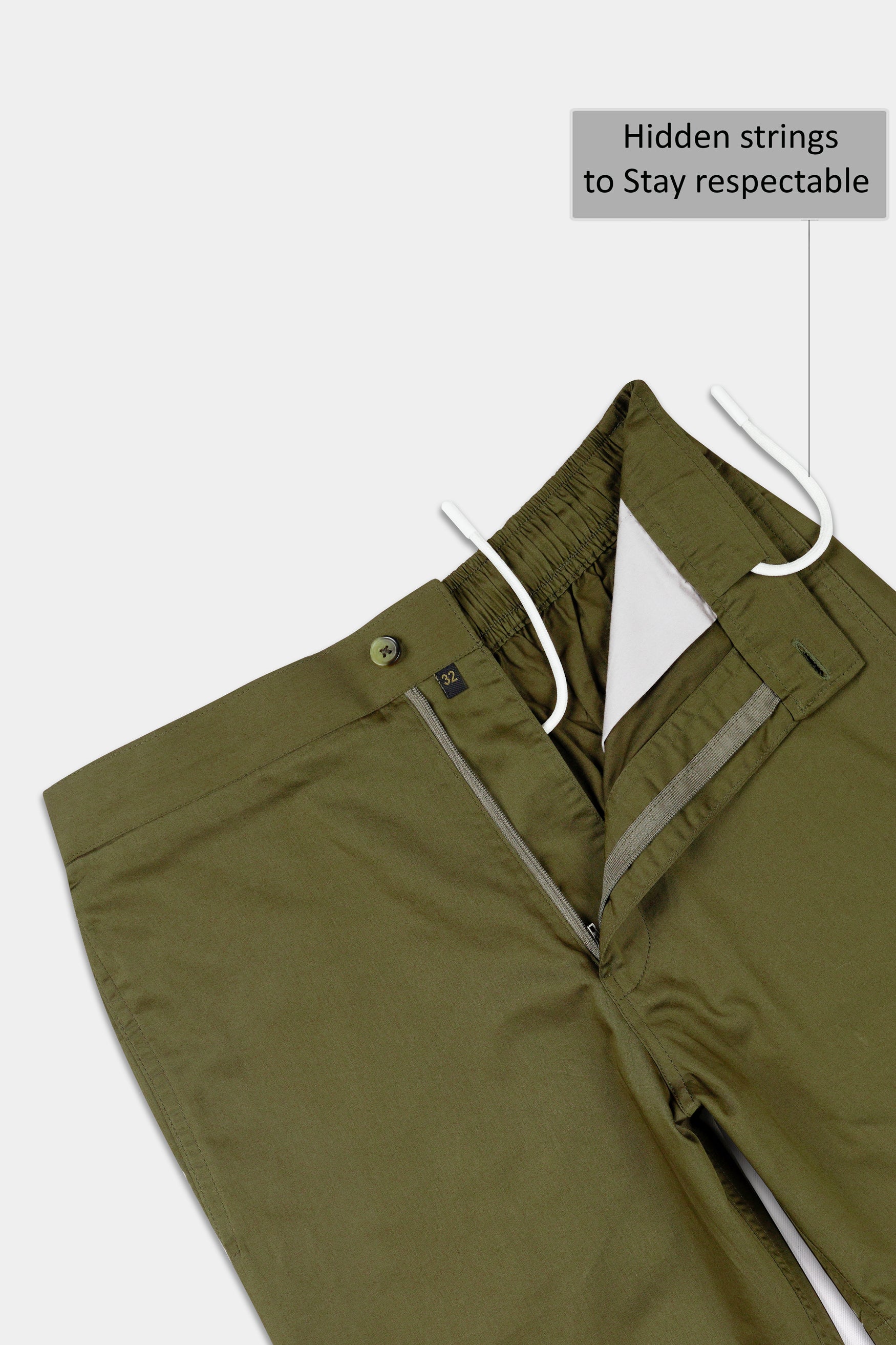 Camo Green Subtle Sheen Super Soft Premium Cotton Shorts SR319-28, SR319-30, SR319-32, SR319-34, SR319-36, SR319-38, SR319-40, SR319-42, SR319-44