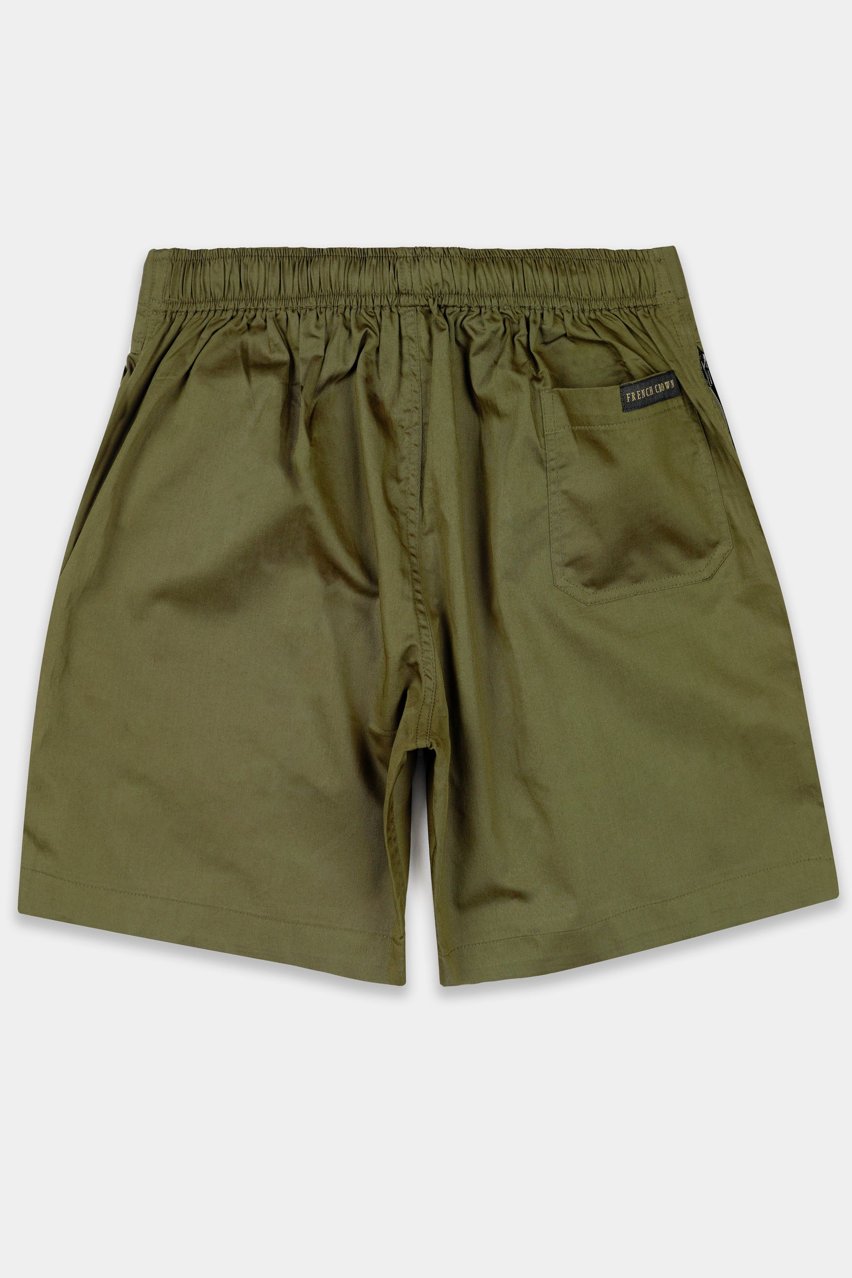 Camo Green Subtle Sheen Super Soft Premium Cotton Shorts SR319-28, SR319-30, SR319-32, SR319-34, SR319-36, SR319-38, SR319-40, SR319-42, SR319-44