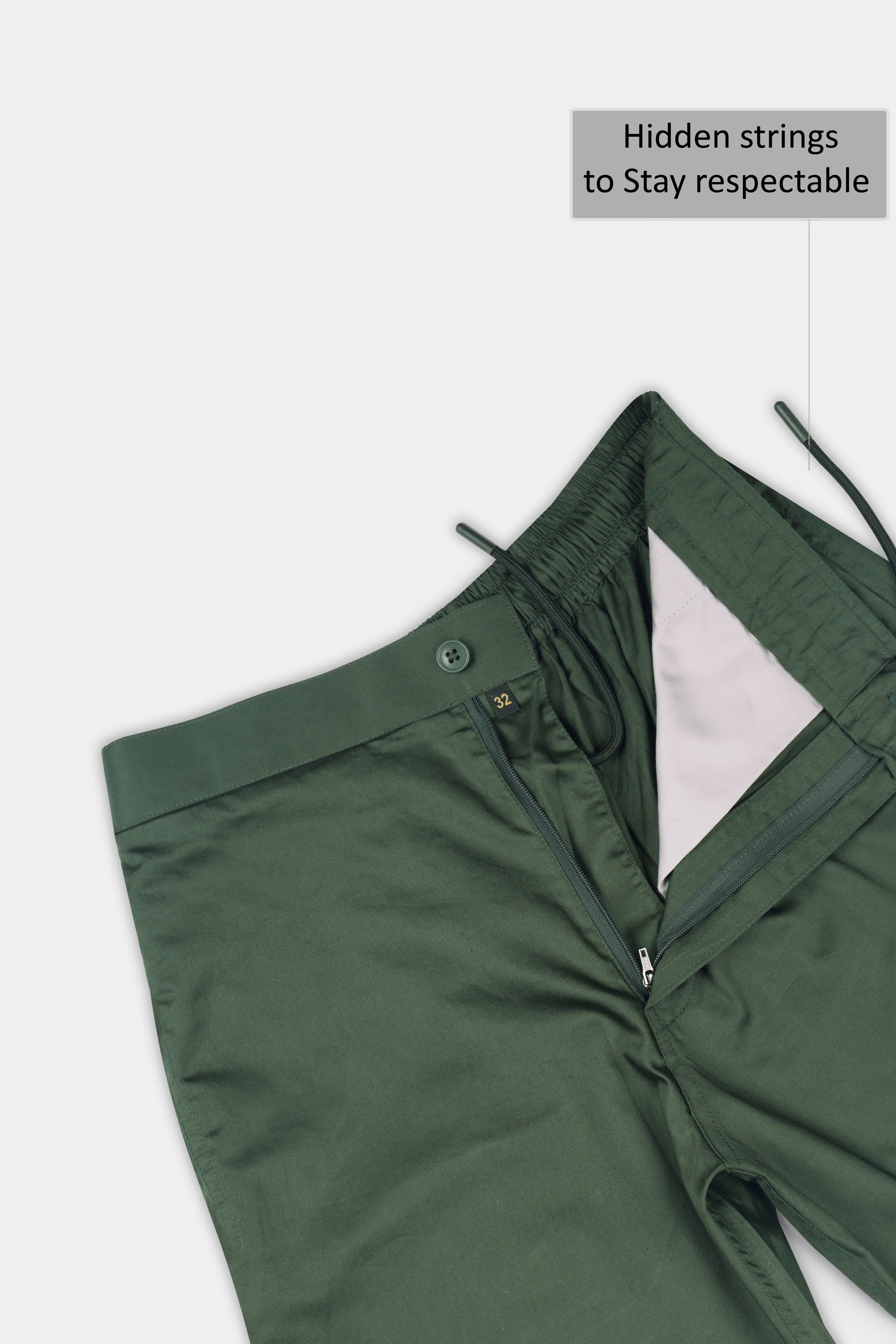 Asparagus Green Subtle Sheen Super Soft Premium Cotton Shorts SR320-28, SR320-30, SR320-32, SR320-34, SR320-36, SR320-38, SR320-40, SR320-42, SR320-44
