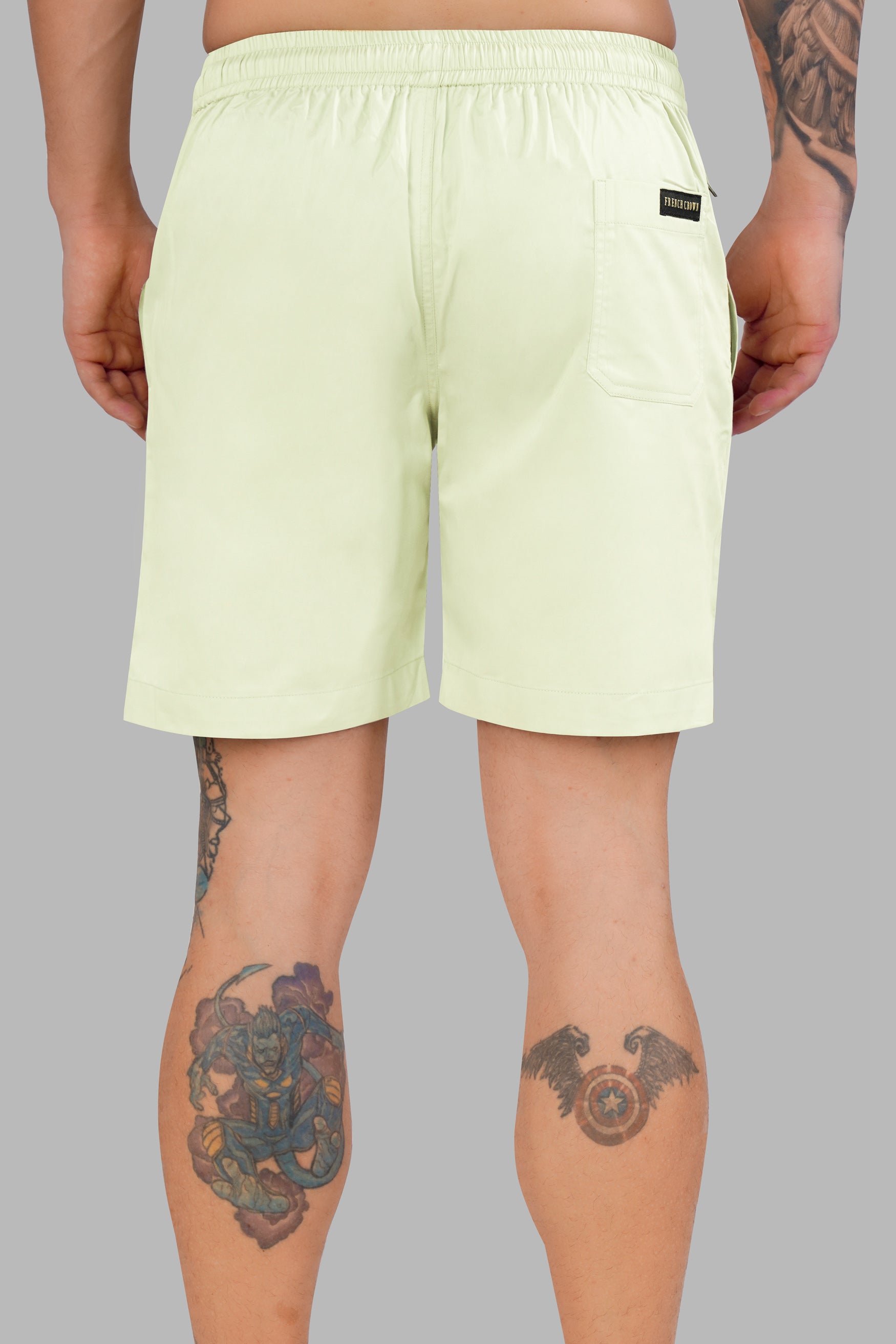Beryl Green Subtle Sheen Super Soft Premium Cotton Shorts SR326-28, SR326-30, SR326-32, SR326-34, SR326-36, SR326-38, SR326-40, SR326-42, SR326-44