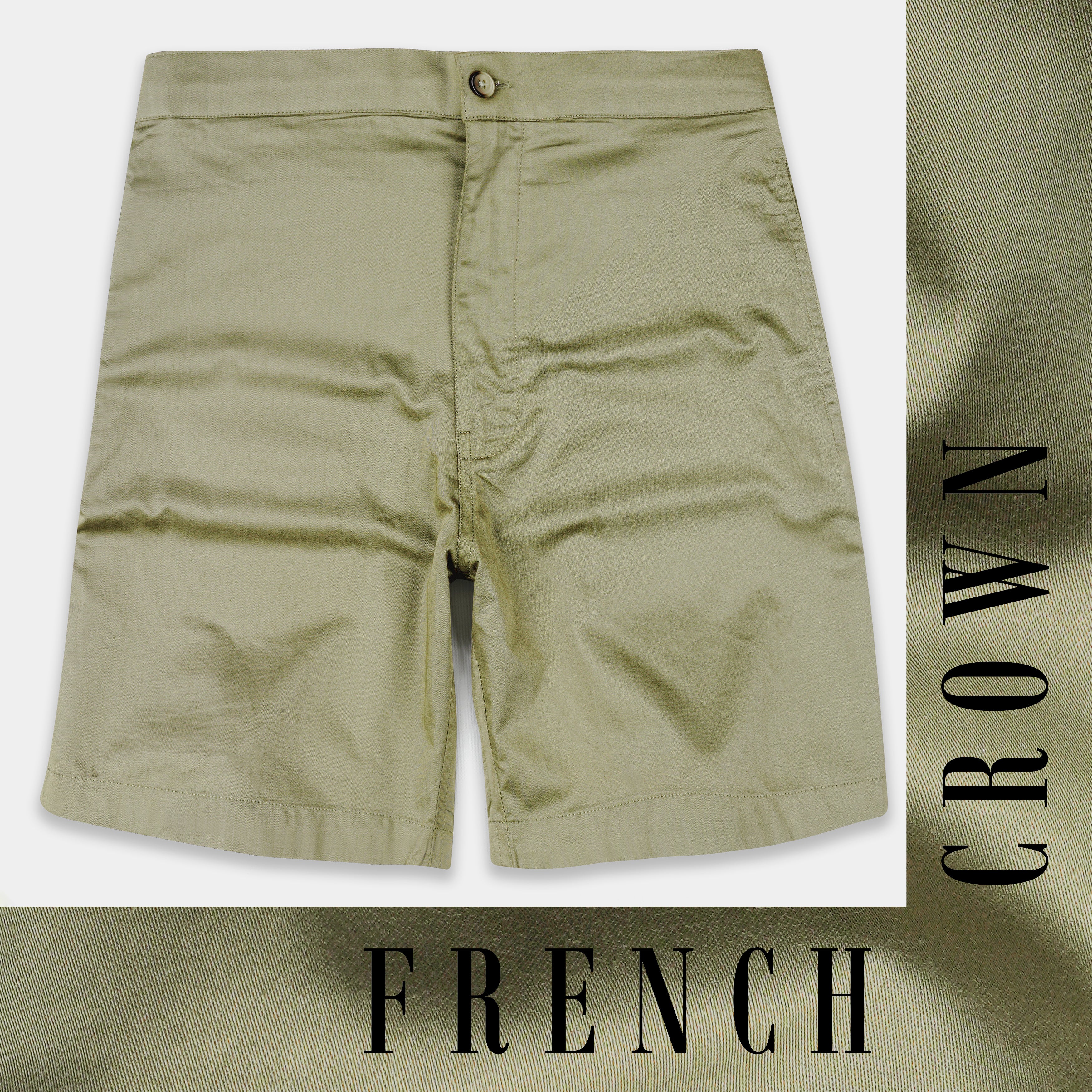 Hillary Green Subtle Sheen Super Soft Premium Cotton Shorts SR336-28, SR336-30, SR336-32, SR336-34, SR336-36, SR336-38, SR336-40, SR336-42, SR336-44