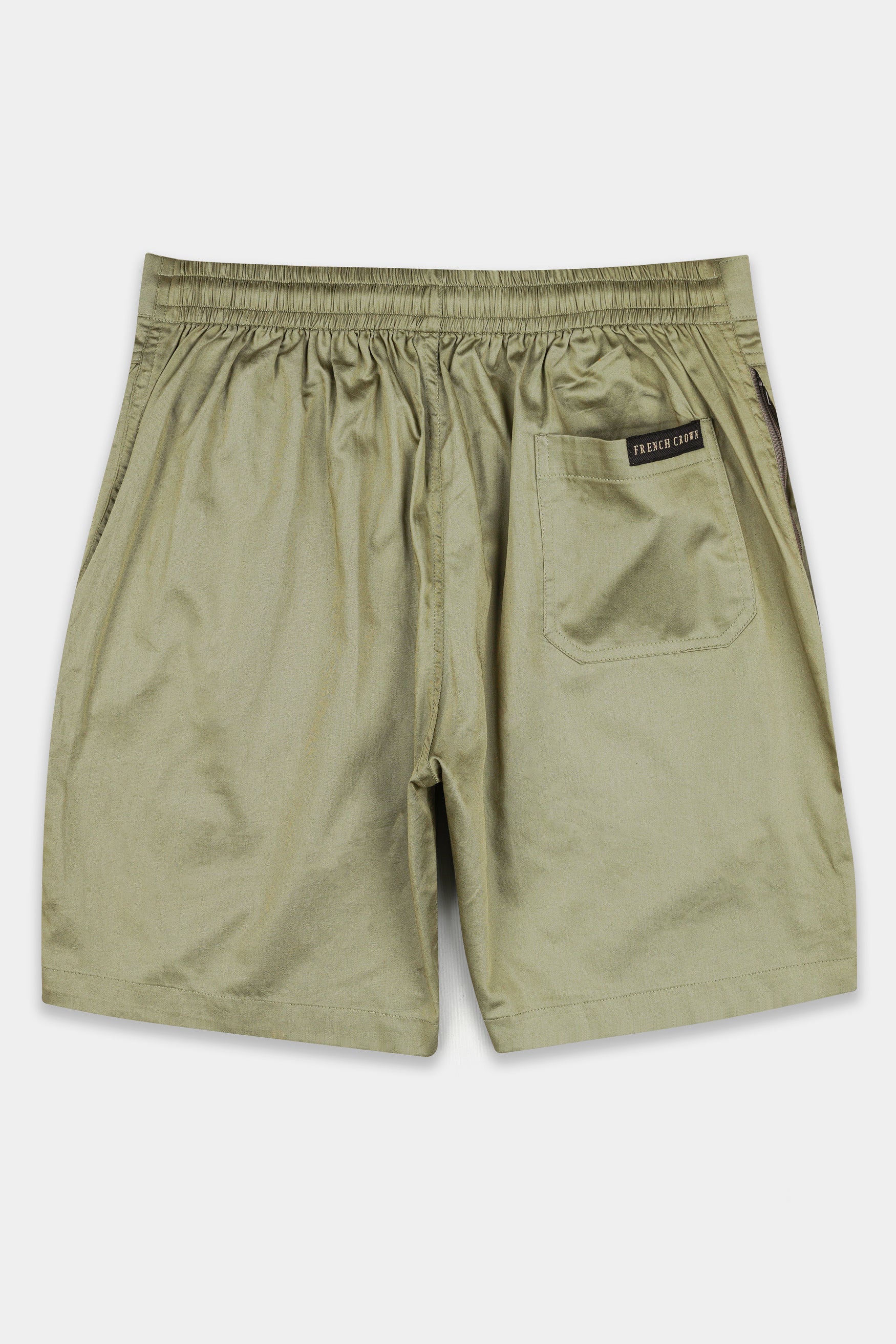 Hillary Green Subtle Sheen Super Soft Premium Cotton Shorts SR336-28, SR336-30, SR336-32, SR336-34, SR336-36, SR336-38, SR336-40, SR336-42, SR336-44