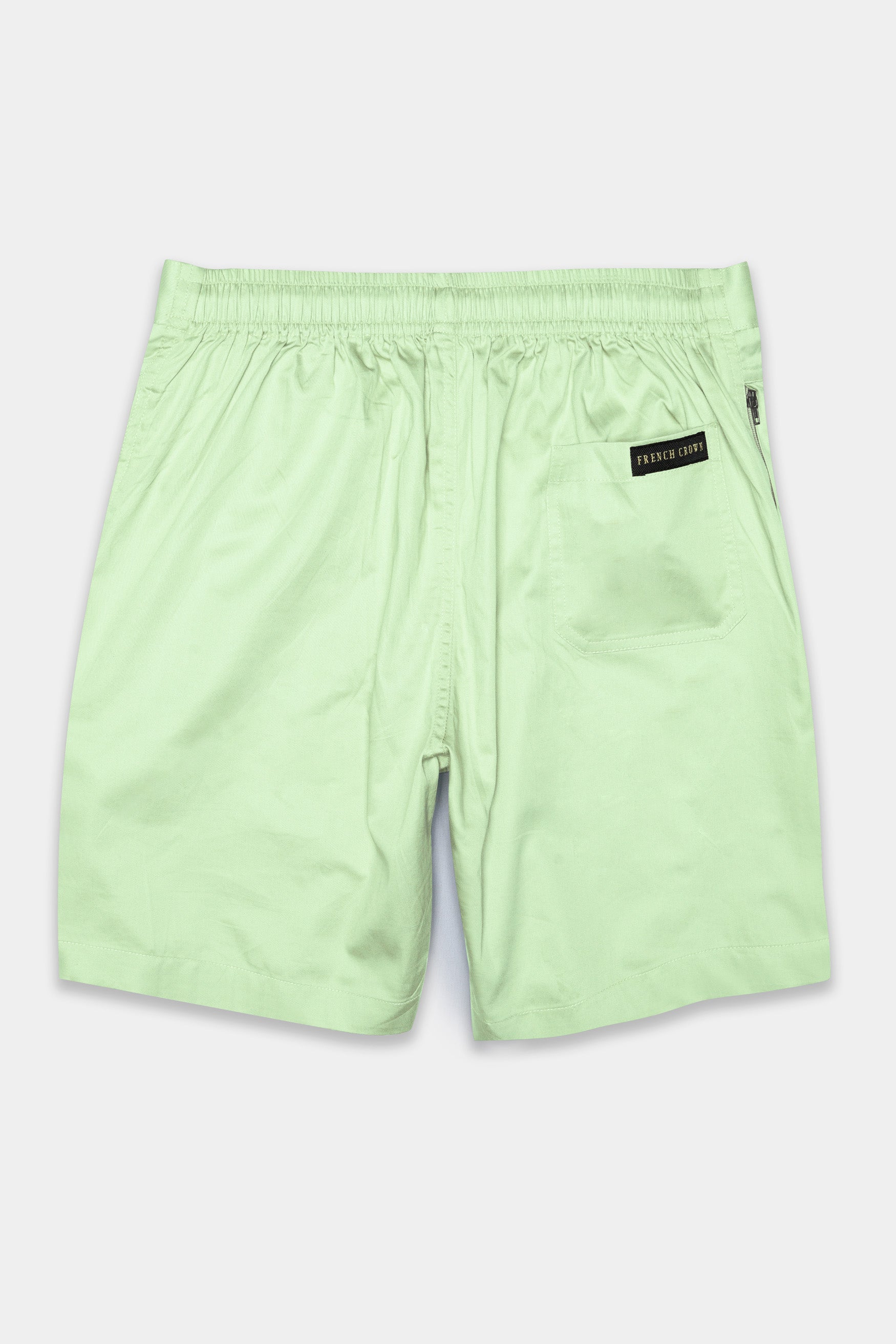 Snow Flurry Green Subtle Sheen Super Soft Premium Cotton Shorts SR337-28, SR337-30, SR337-32, SR337-34, SR337-36, SR337-38, SR337-40, SR337-42, SR337-44